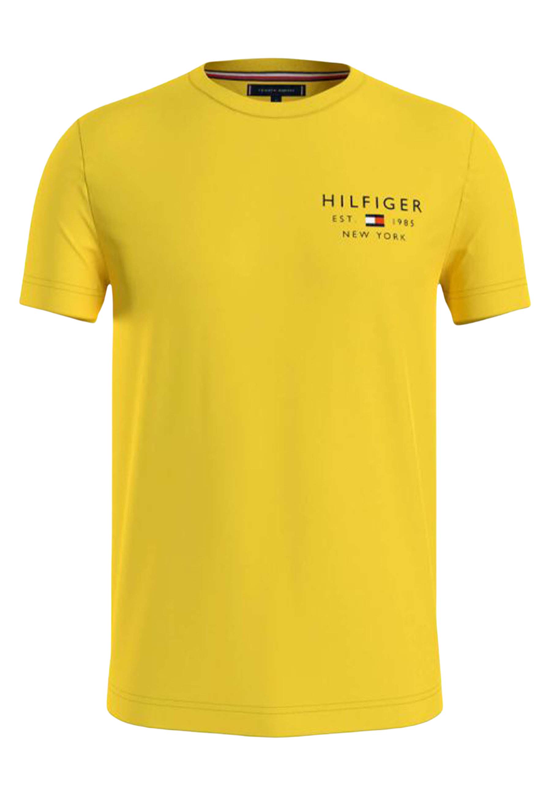 Tommy Hilfiger Brand love small logo t-shirts geel Heren maat L