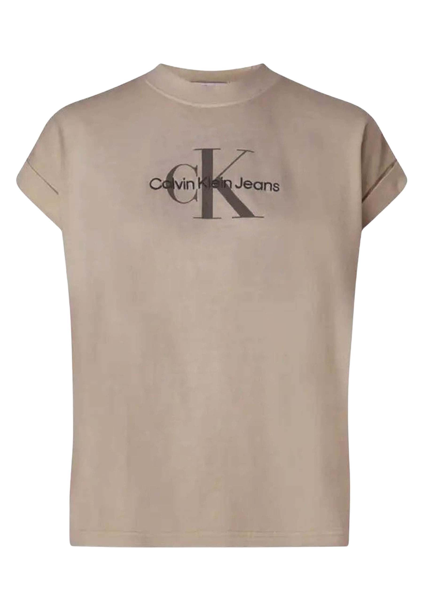 Calvin Klein t-shirts lichtbruin Dames maat S