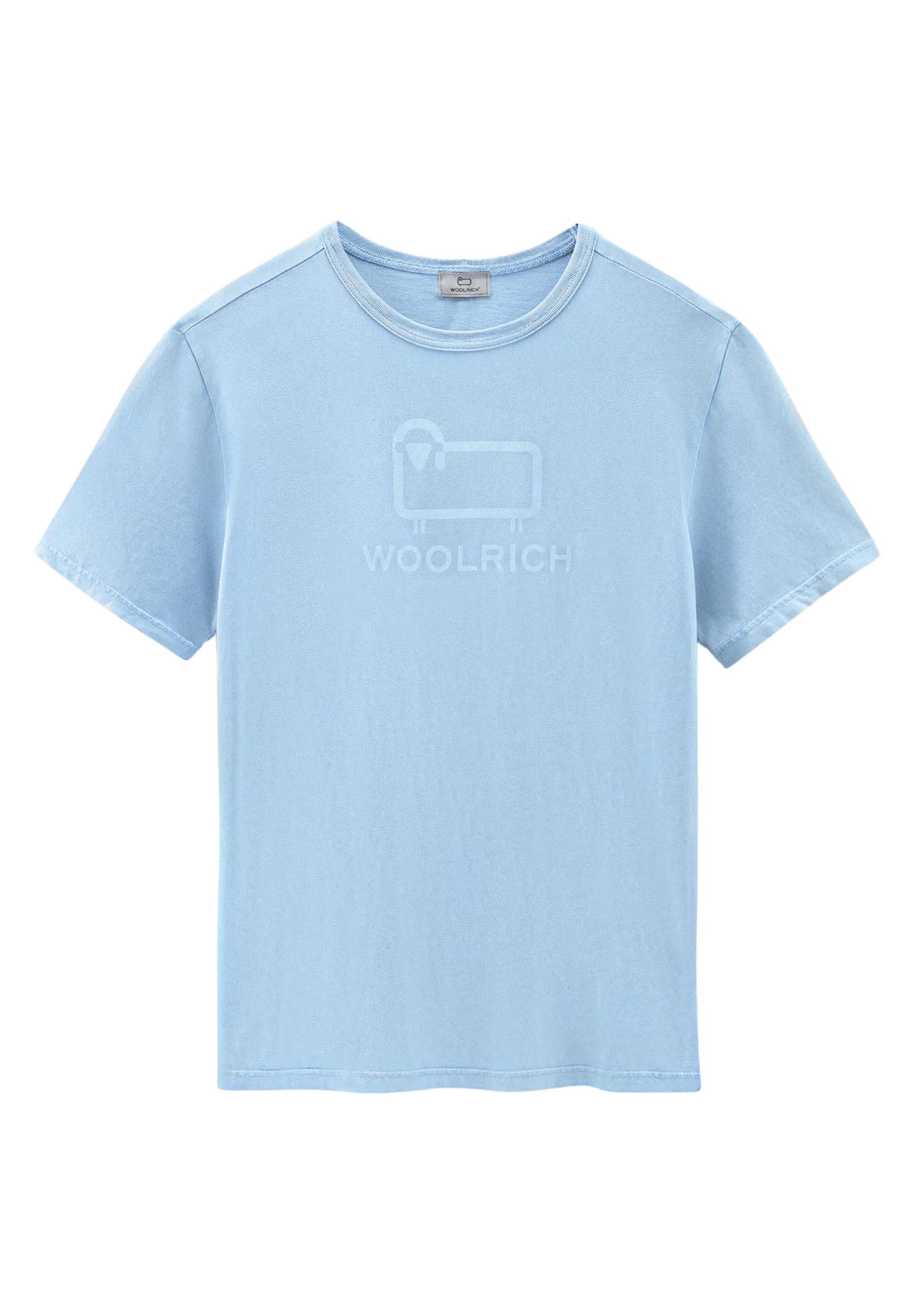 Woolrich Macro logo tee t-shirts blauw Heren maat XL