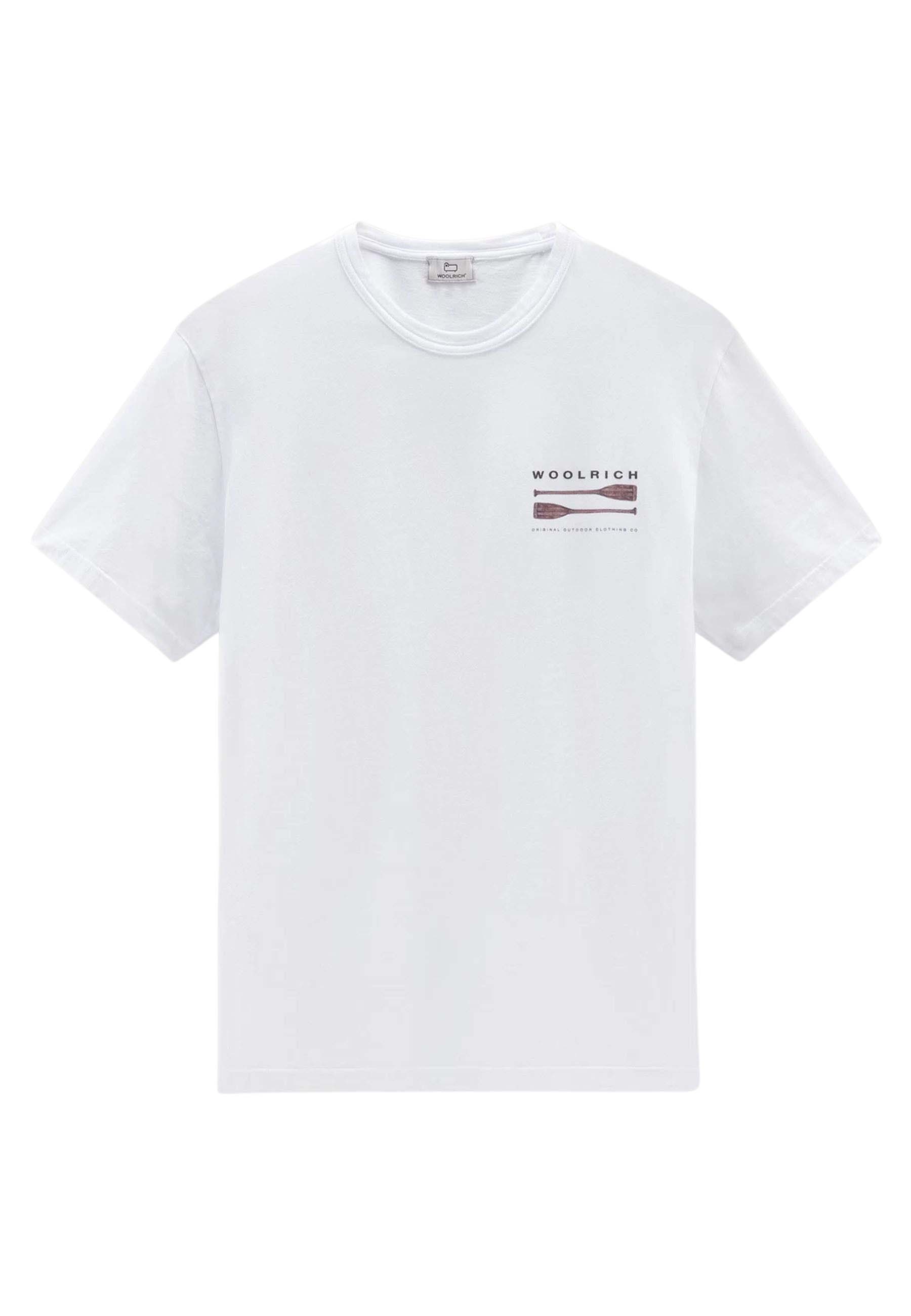 Woolrich Lakeside tee t-shirts wit Heren maat XXL