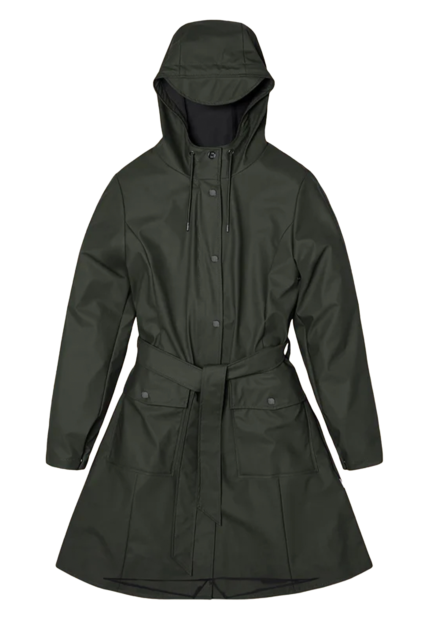 Rains jackets groen Dames maat XL
