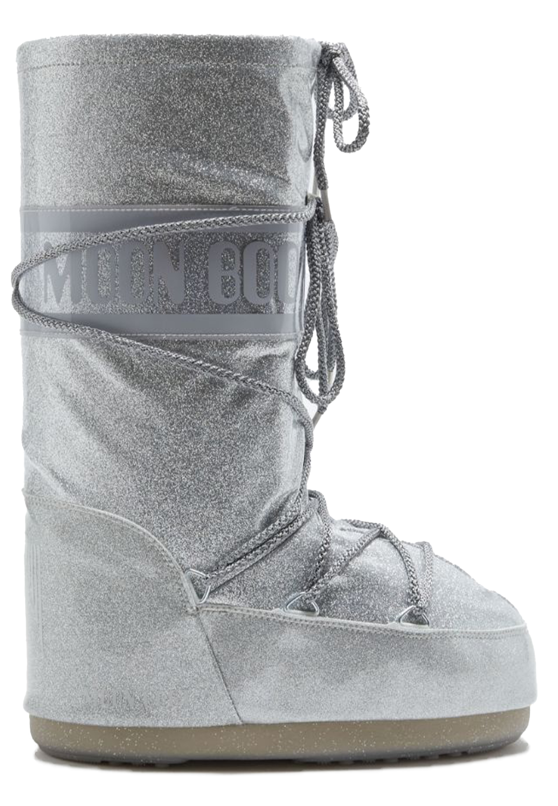 Moon Boot Icon glitter snow boots zilver Dames maat 35/38