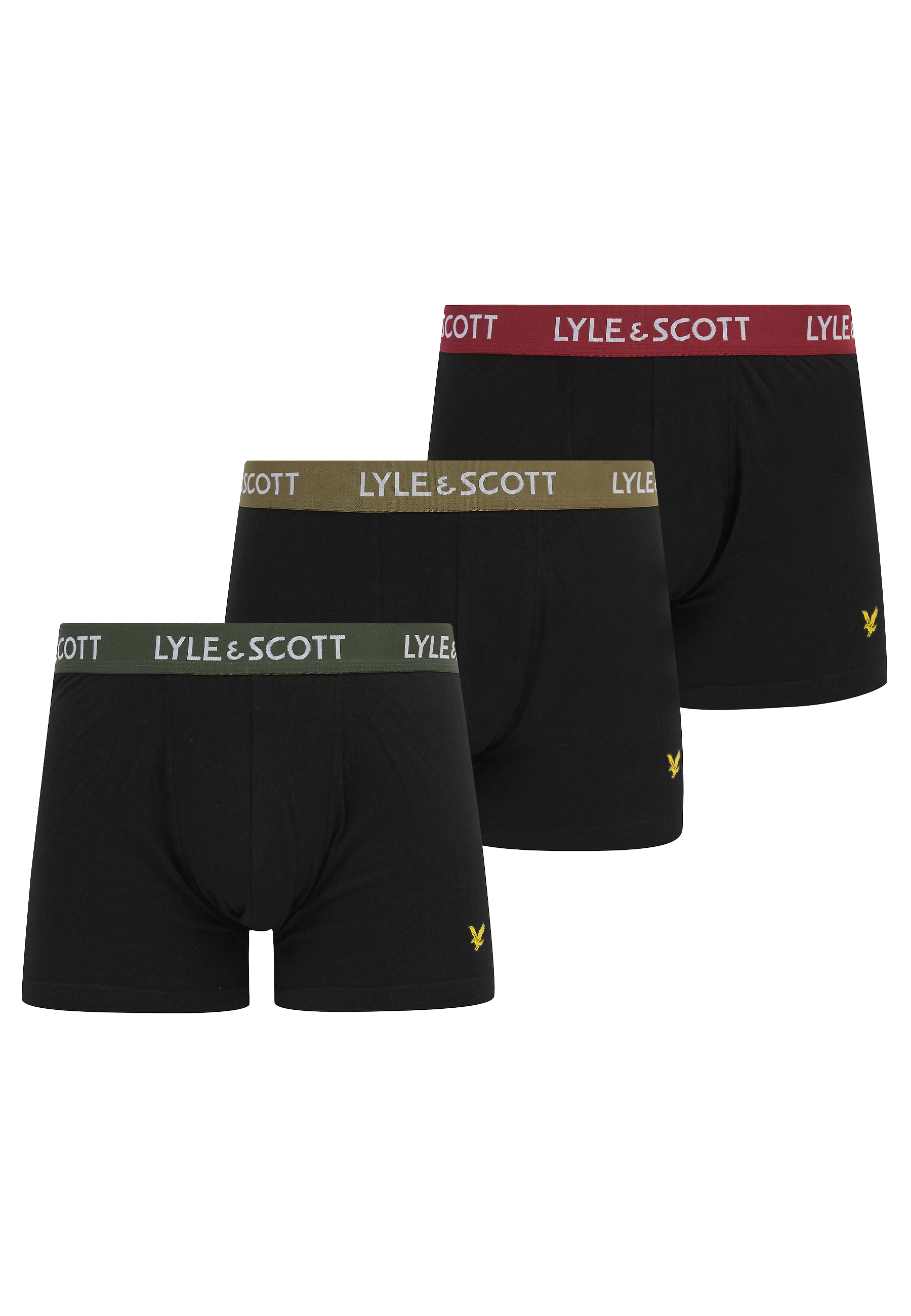 Lyle & Scott boxershorts zwart Heren maat L