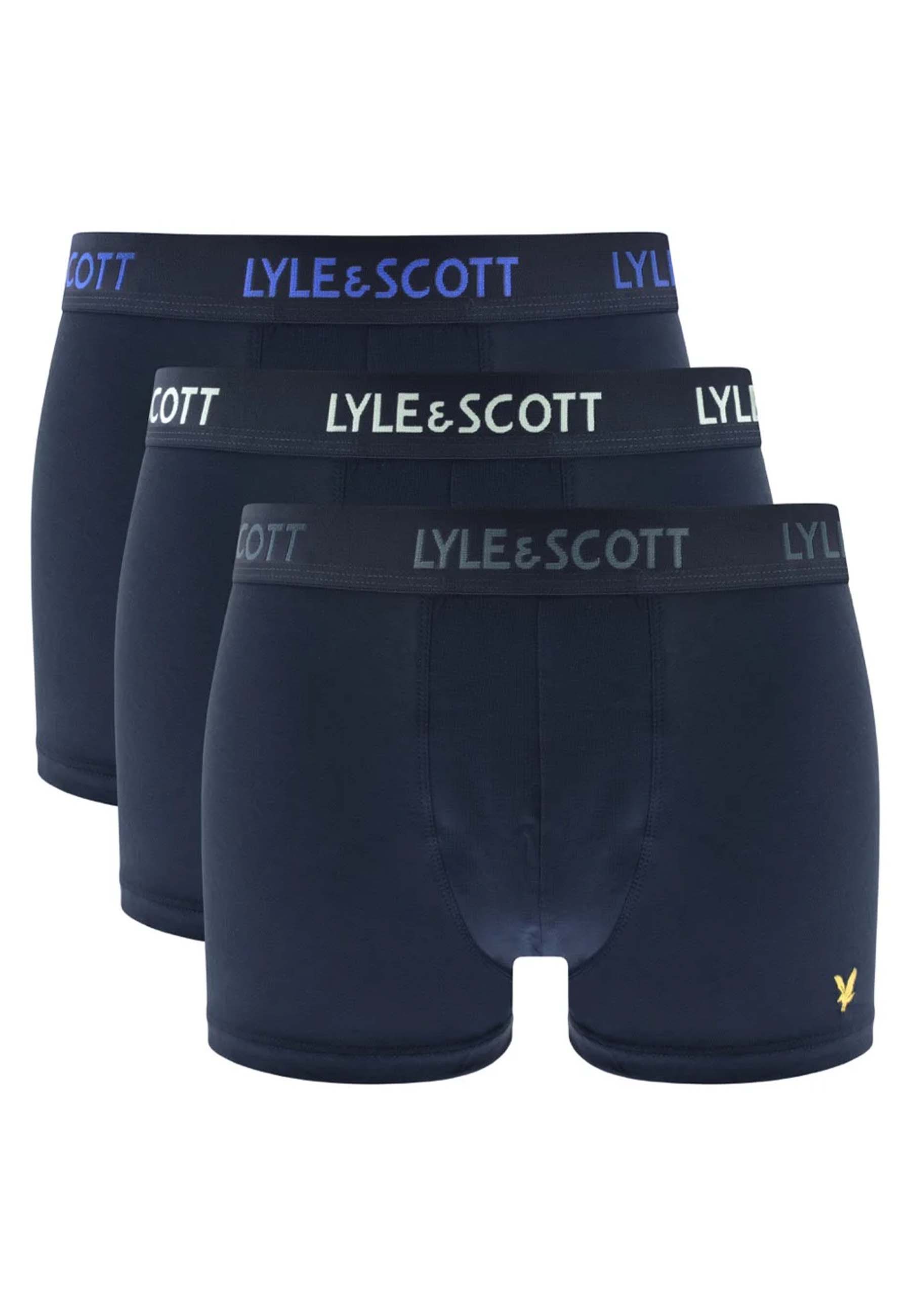 Lyle & Scott boxershorts blauw Heren maat M