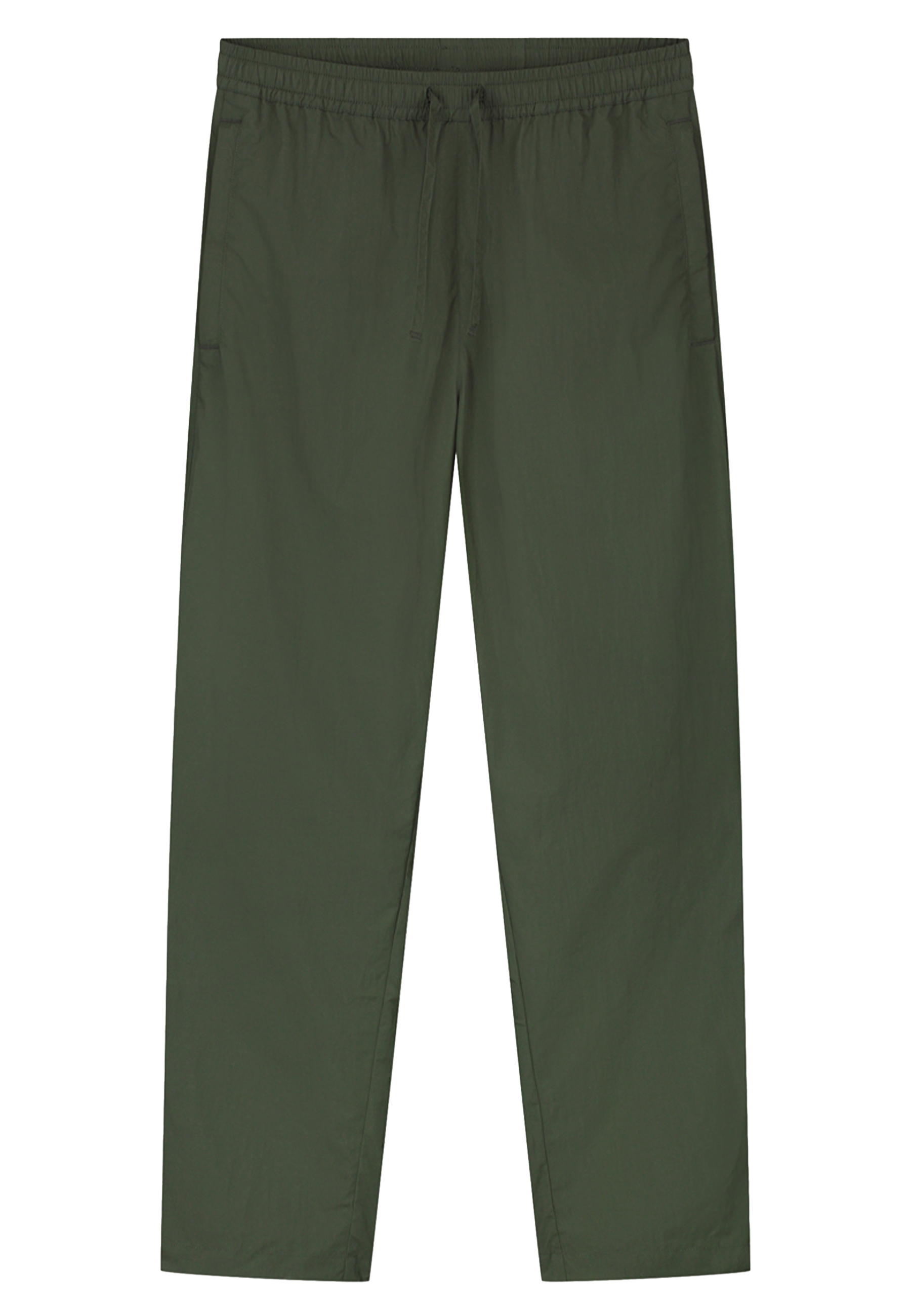 Broek Groen Crinkle nylon track pantalons groen