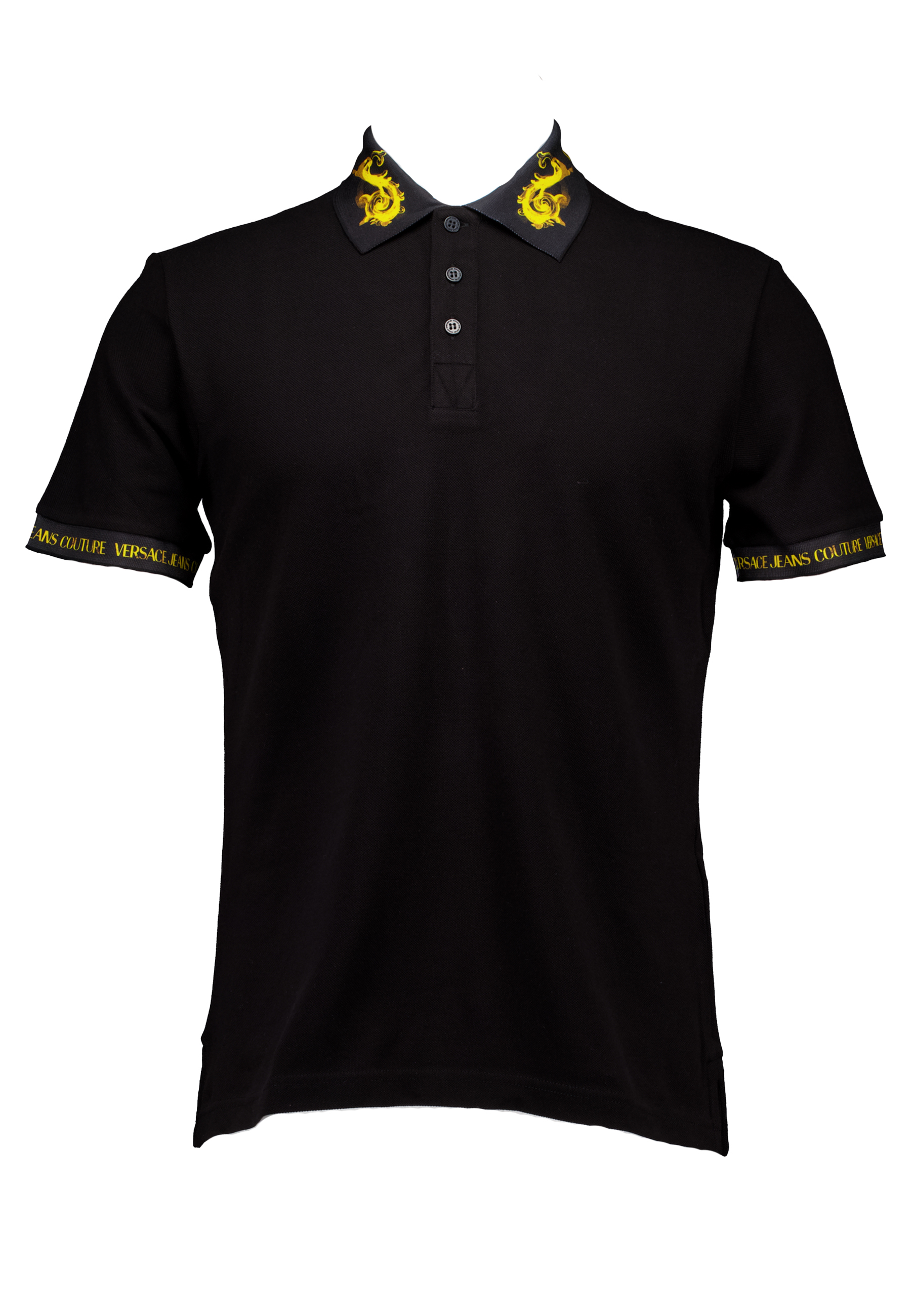 Versace Jeans Shirt Zwart Katoen maat XXXL polos zwart