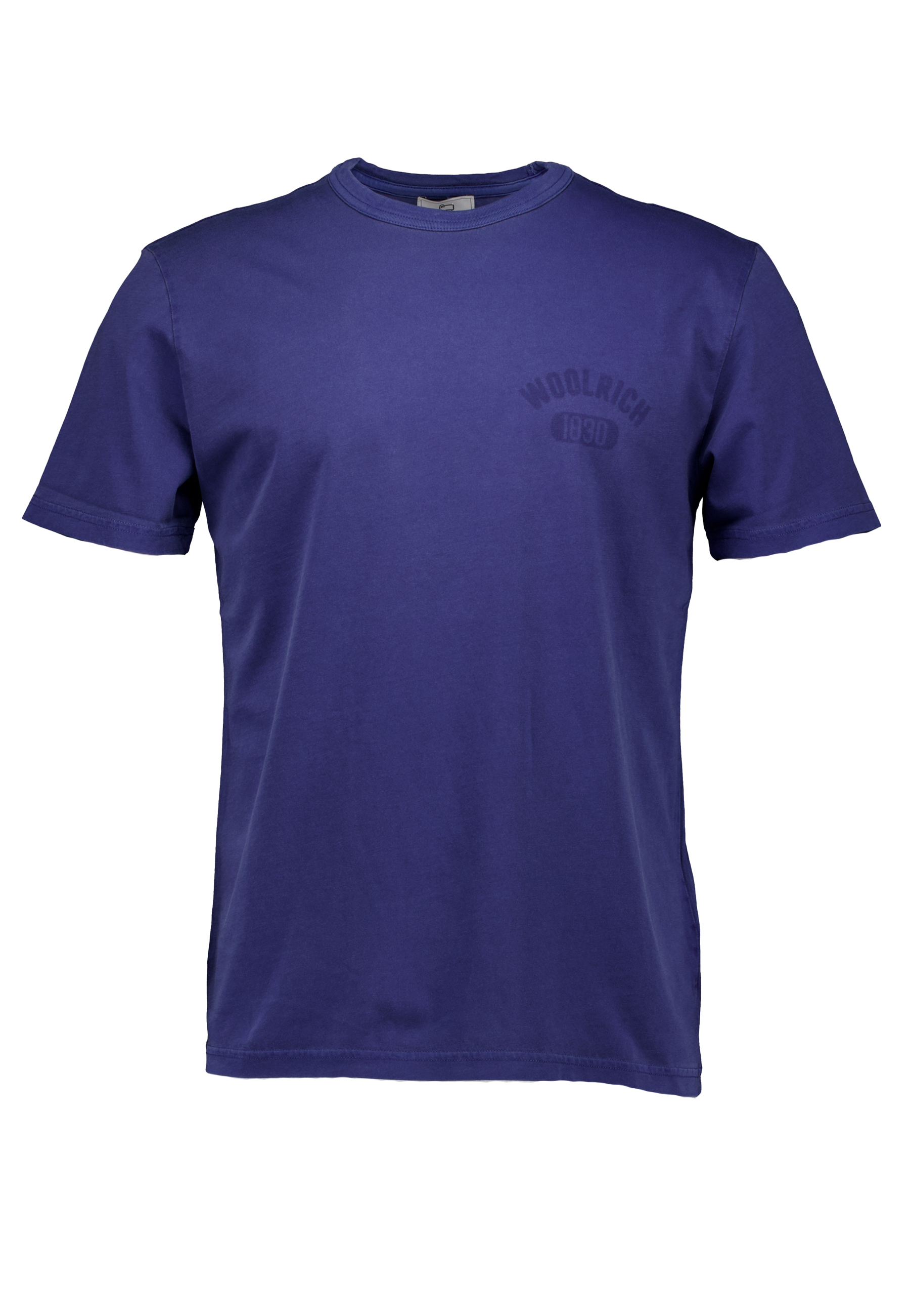 Shirt Blauw Garment dyed logo t-shirts blauw