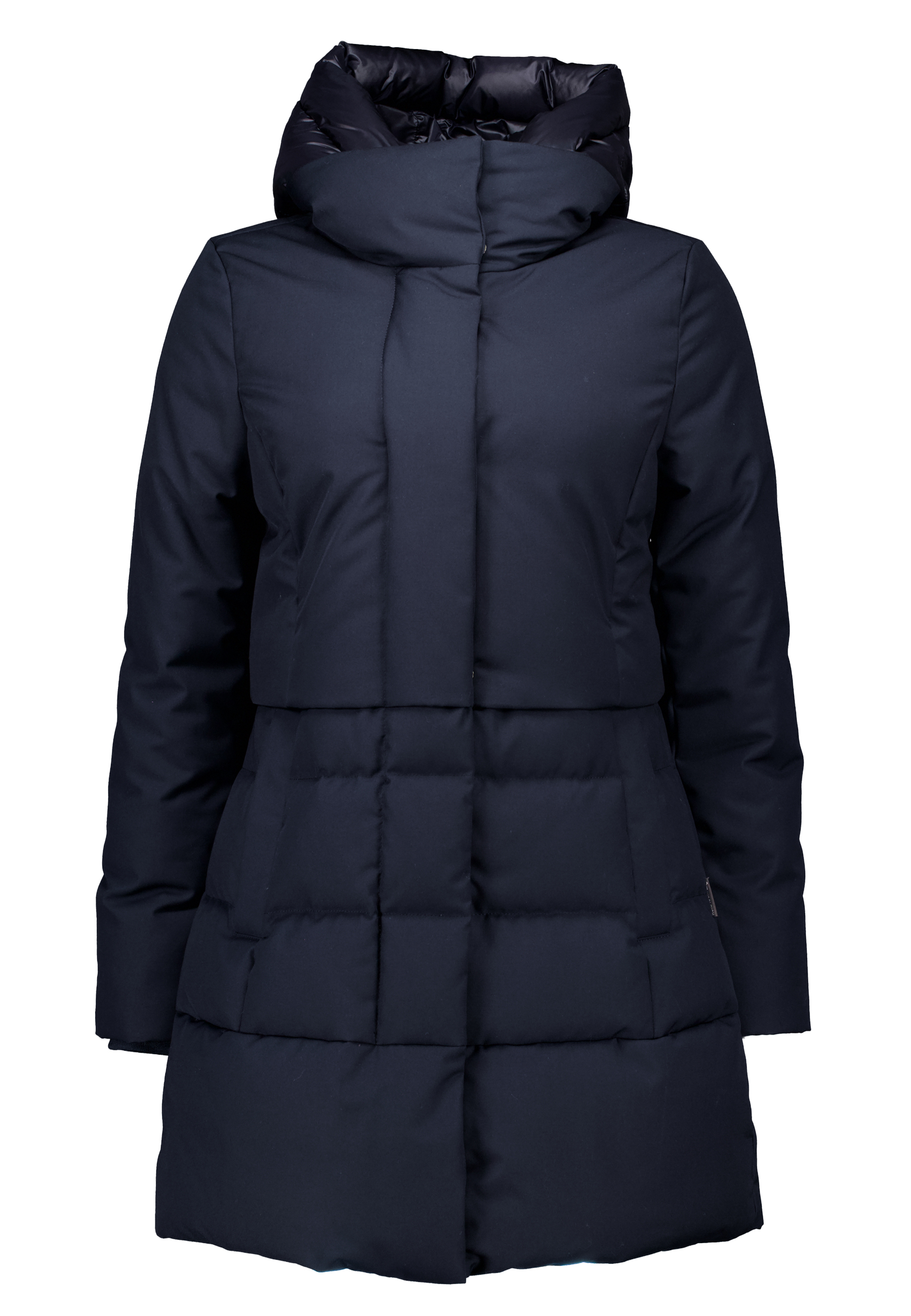 Jas Donkerblauw Luxe puffy parka&apos;s donkerblauw