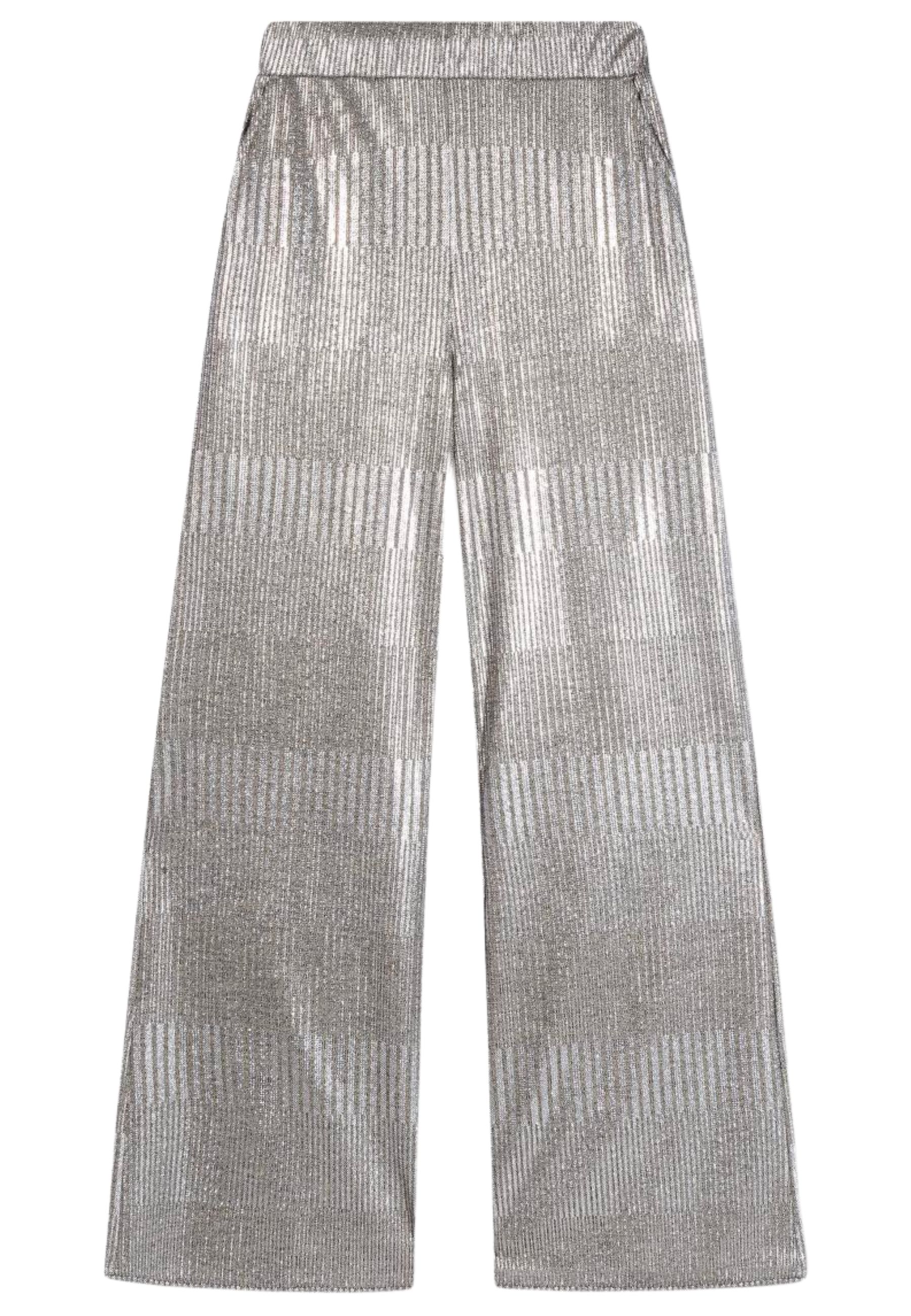 Broek Zilver Wide leg pantalons zilver