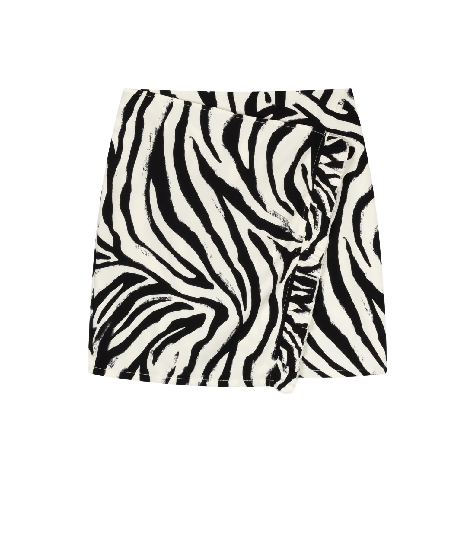 Refined Department Rok Creme Polyester maat M Zebra rokken creme