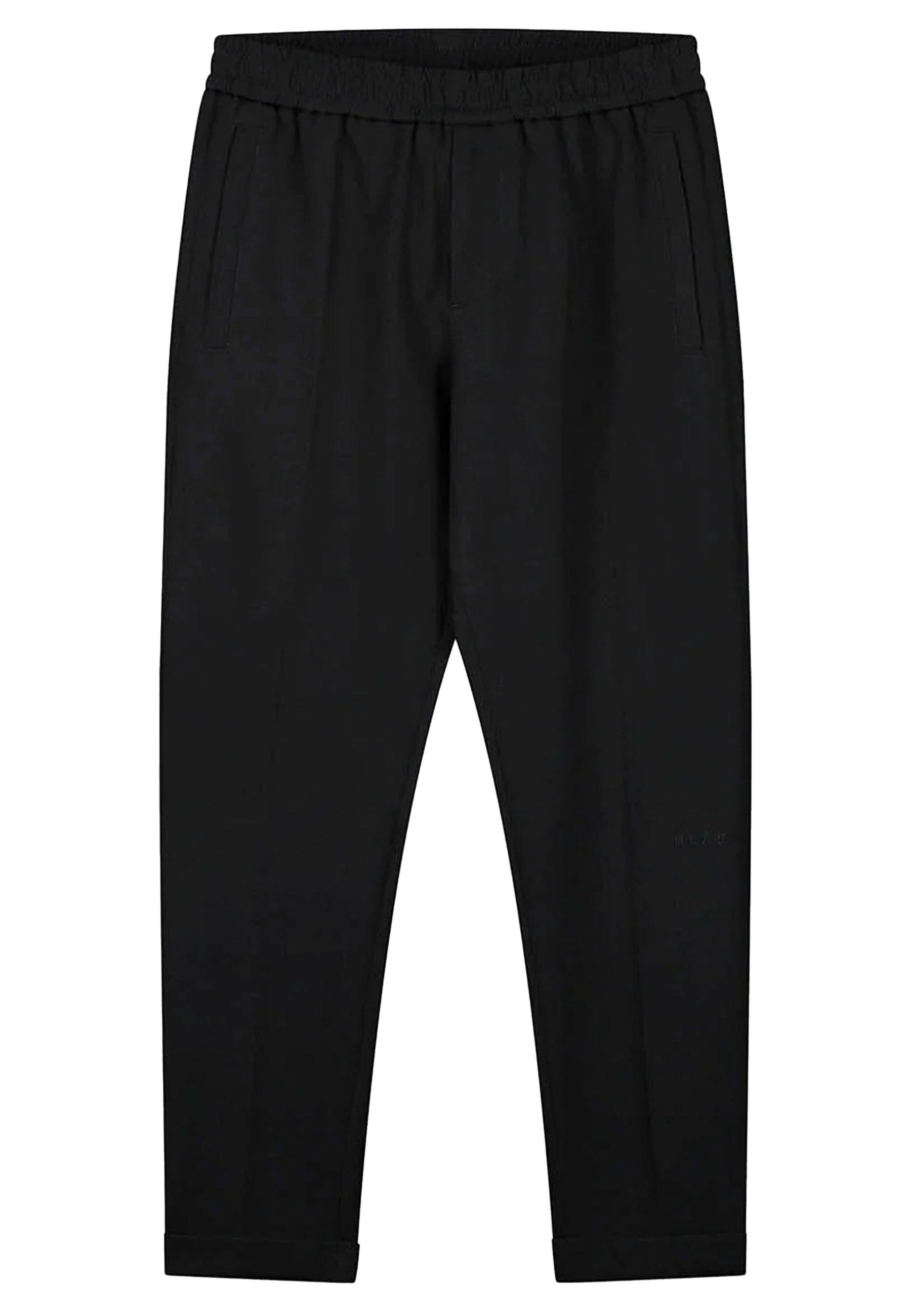 Broek Zwart Slim elasticated pantalons zwart