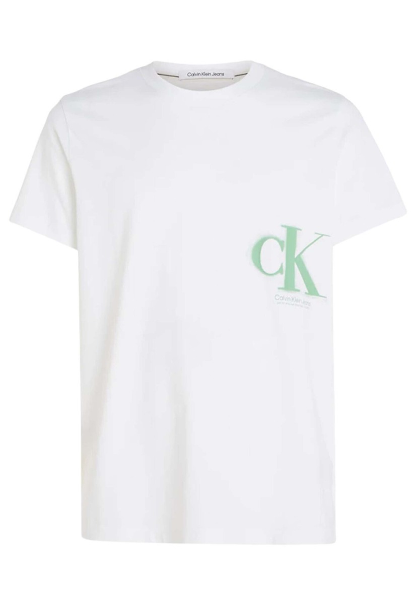 Calvin Klein Spray tee t-shirts wit Heren maat L