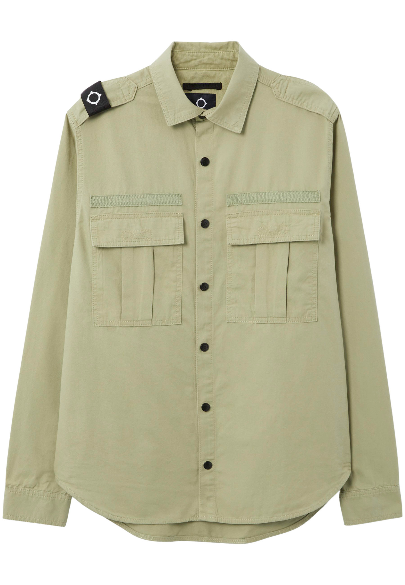 Mastrum Two pocket overshirt overshirts groen Heren maat XL