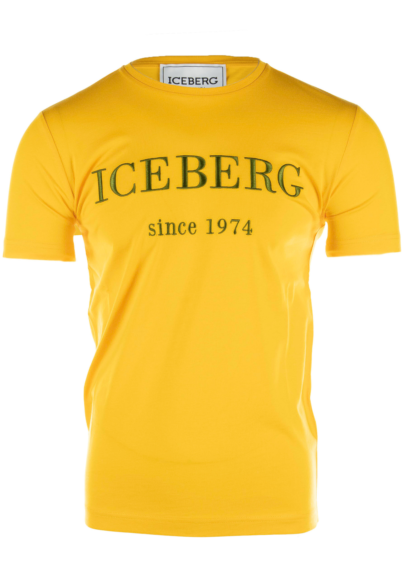 Iceberg Heritage Logo T-shirt Geel Heren maat L