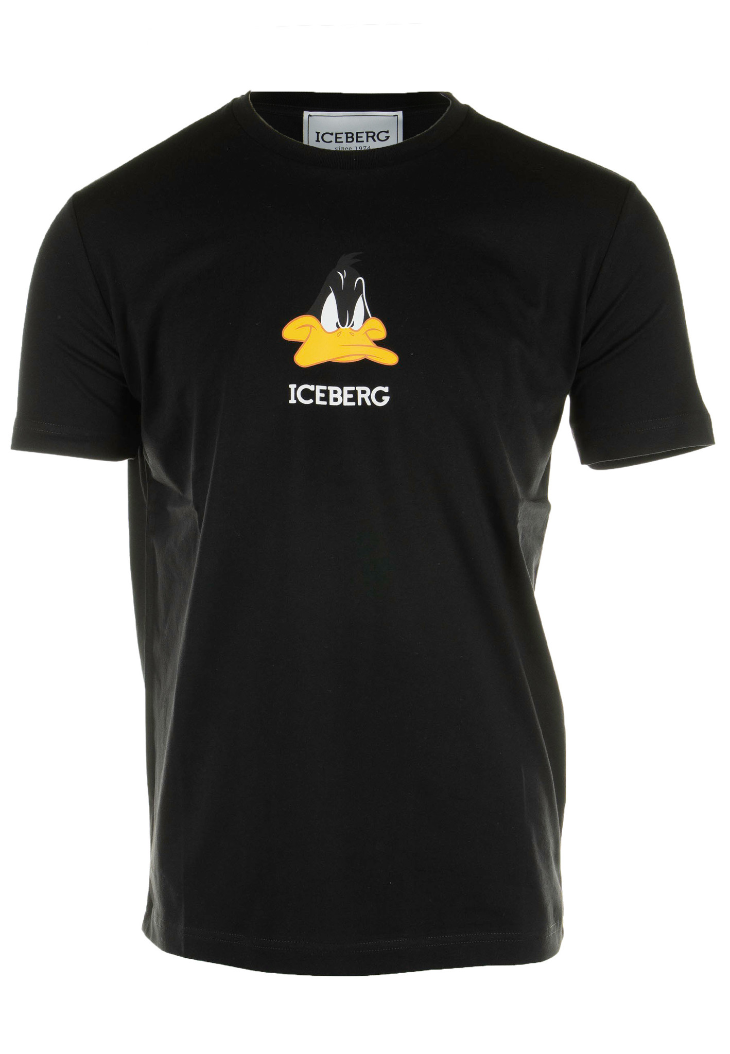 Iceberg Daffy Duck T-Shirt Zwart Heren maat S