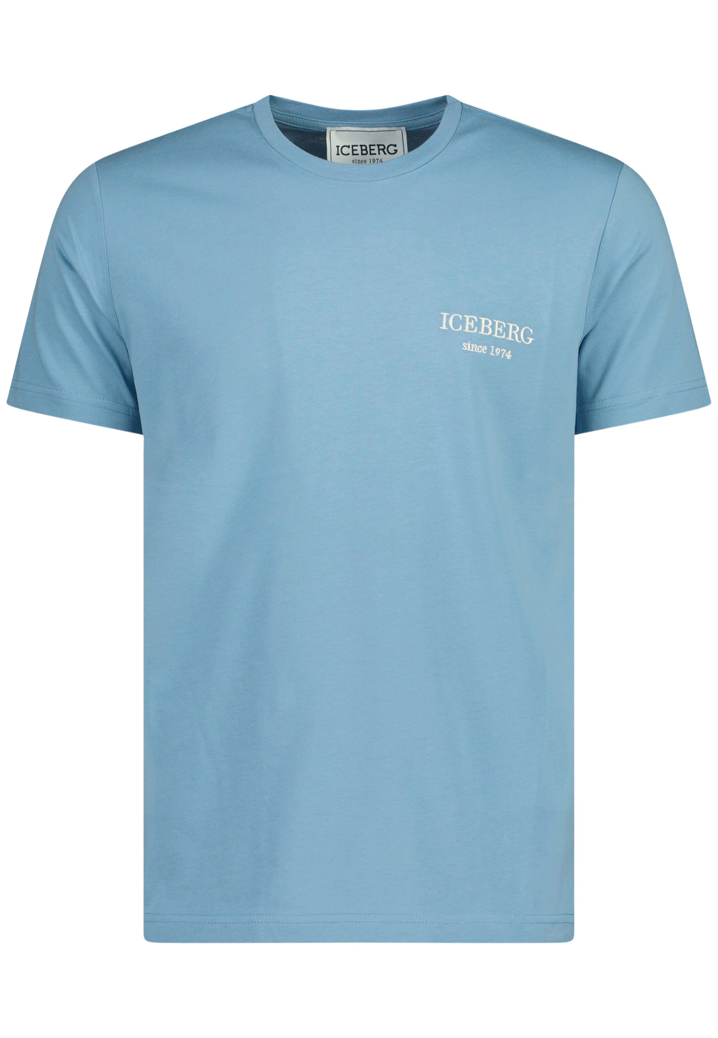 Iceberg Heritage Logo T-shirt Lichtblauw Heren maat S