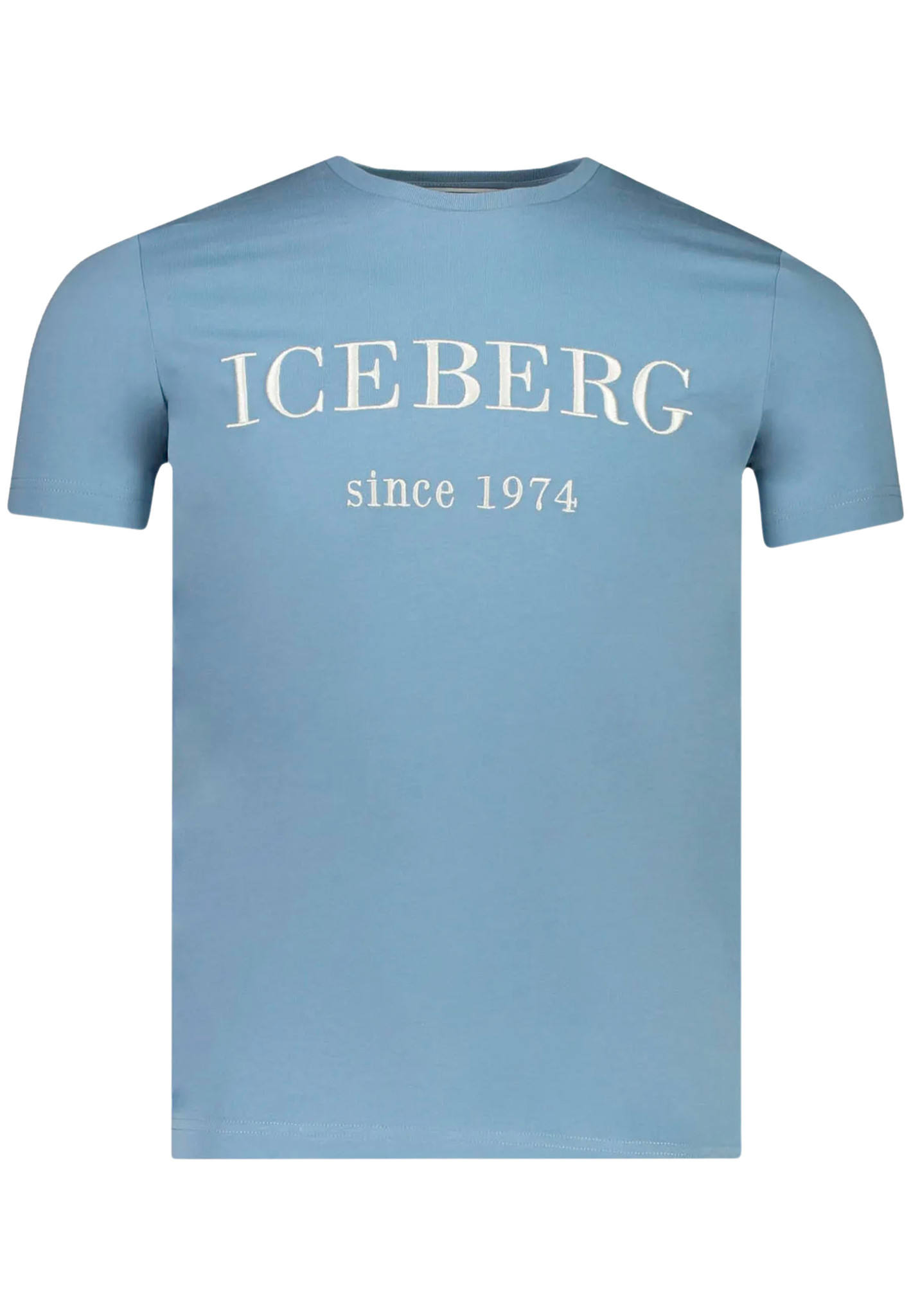 Iceberg Heritage Logo T-shirt Lichtblauw Heren maat S
