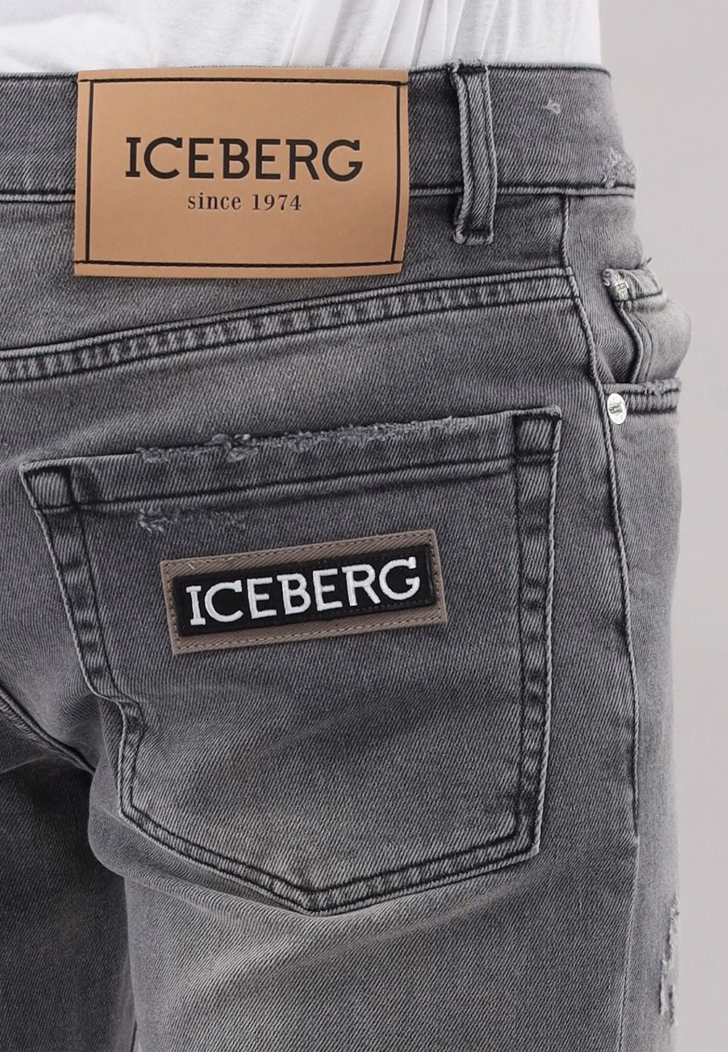 Iceberg Jeans Grijs Heren maat 30