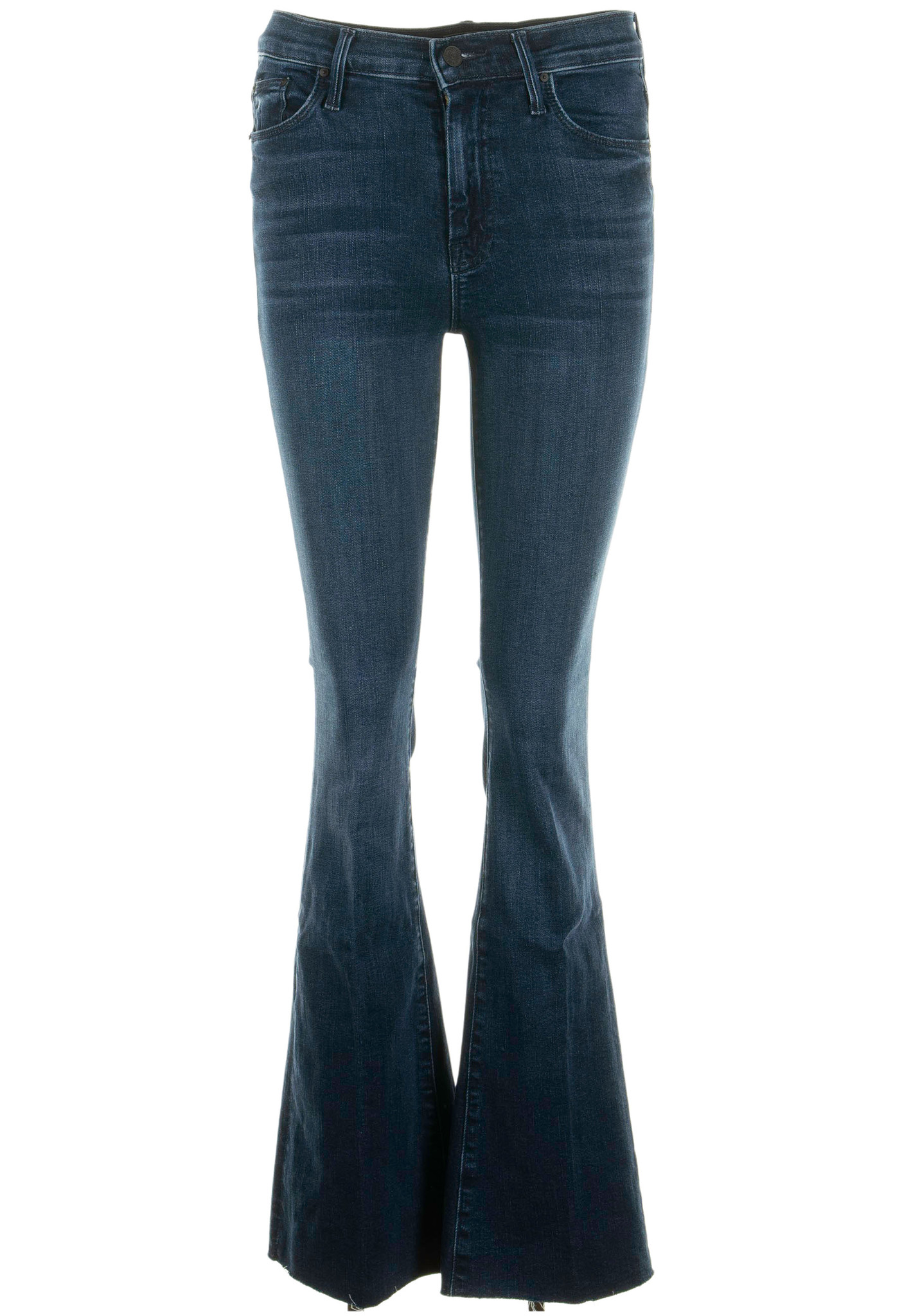 Mother The Weekend Fray Jeans Blauw Dames maat 25