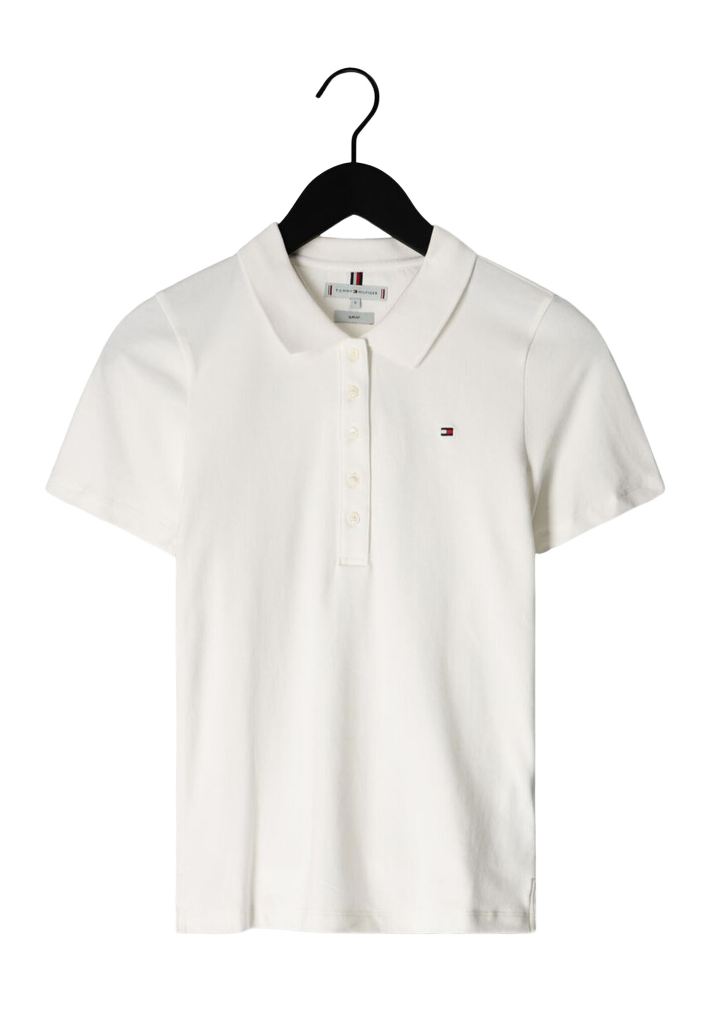 Tommy Hilfiger 1985 Slim Polo Wit Dames maat XS