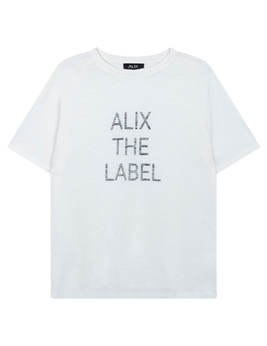 Alix the Label Shirt Creme Katoen maat M Alix the label t-shirts creme