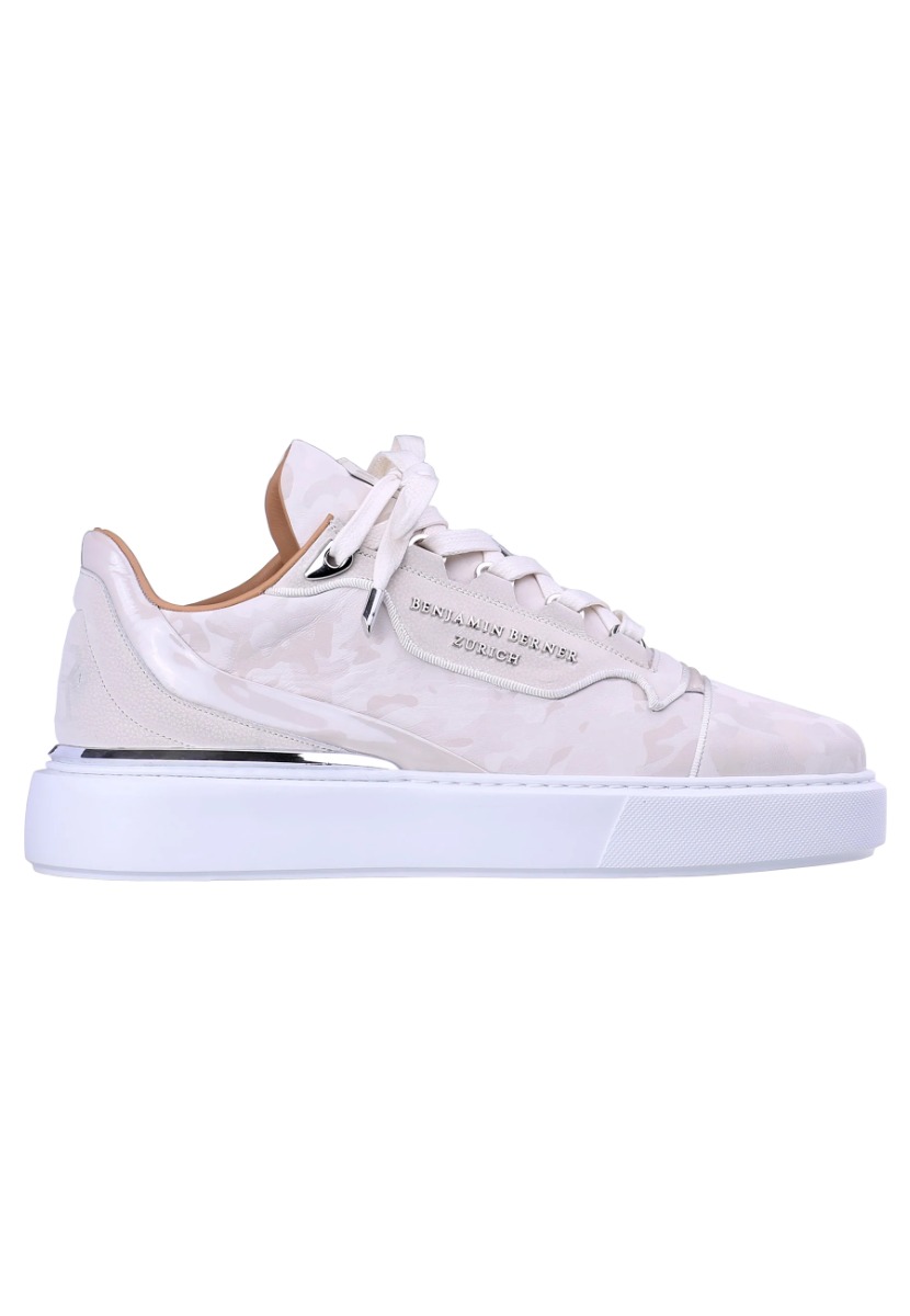 Benjamin Berner Schoenen Creme Reflective camouflage sneakers creme