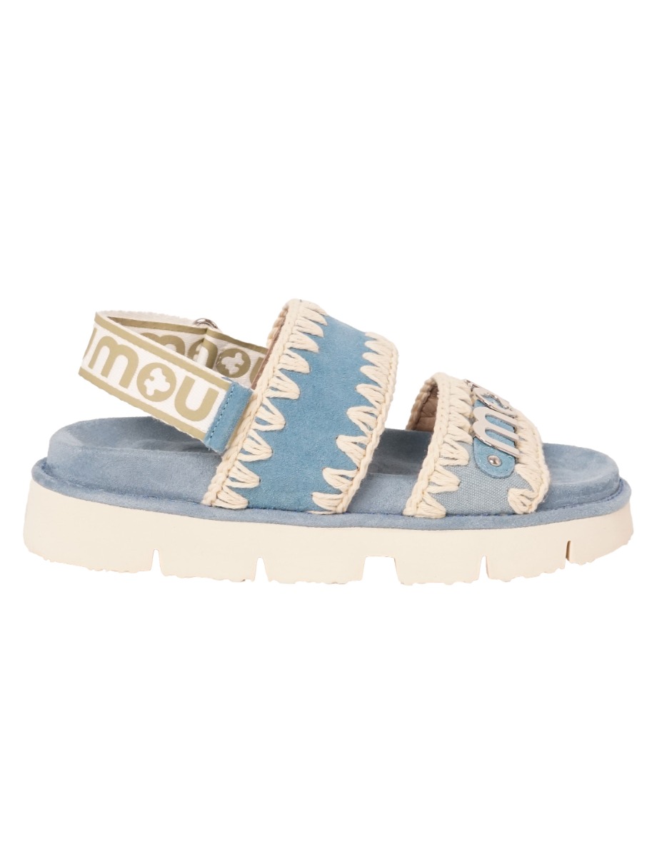 Blauw Bio strap sandalen blauw