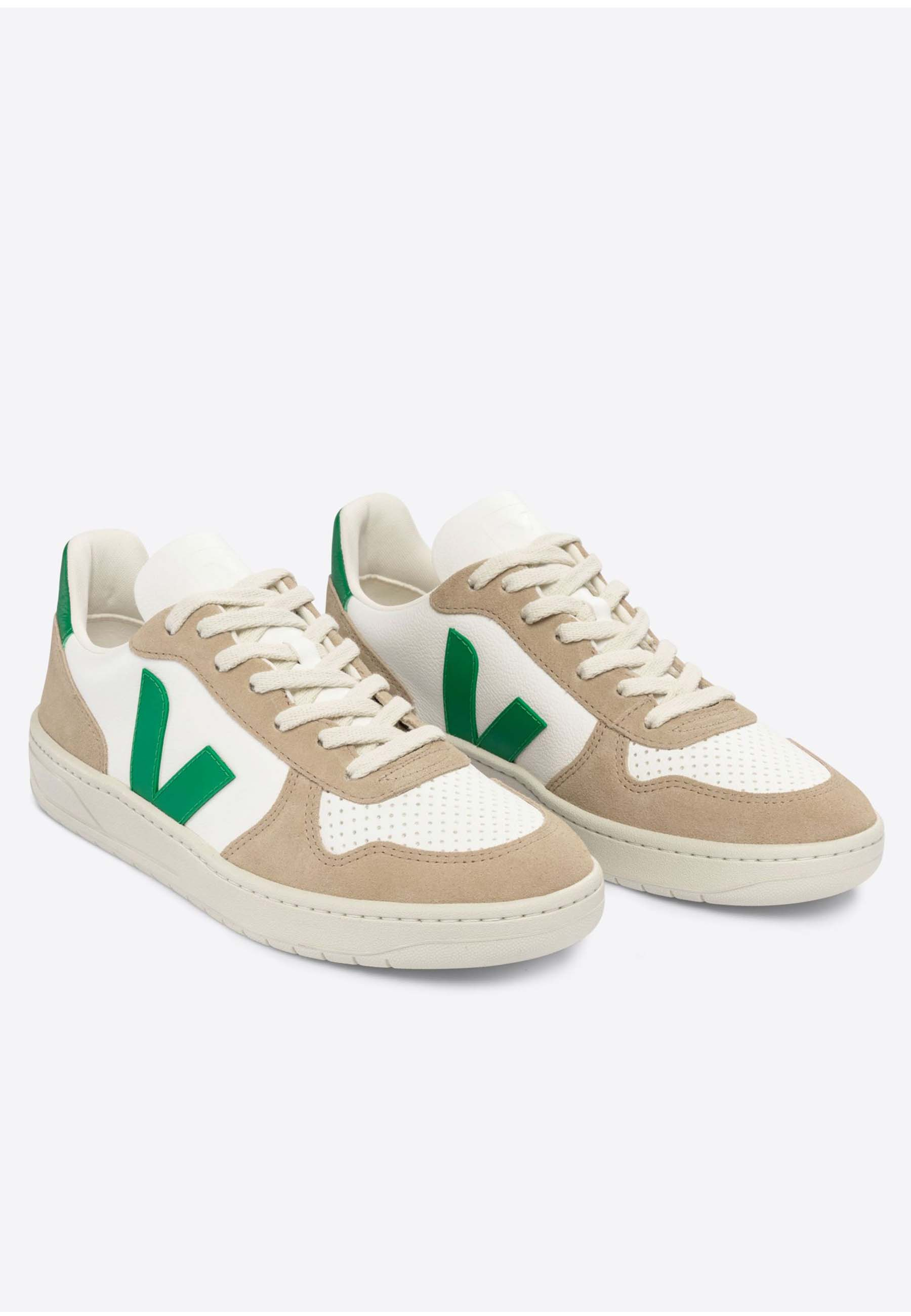 Veja V-10 Sneakers Groen Vx0503146 Extra-white_emeraude_sahara