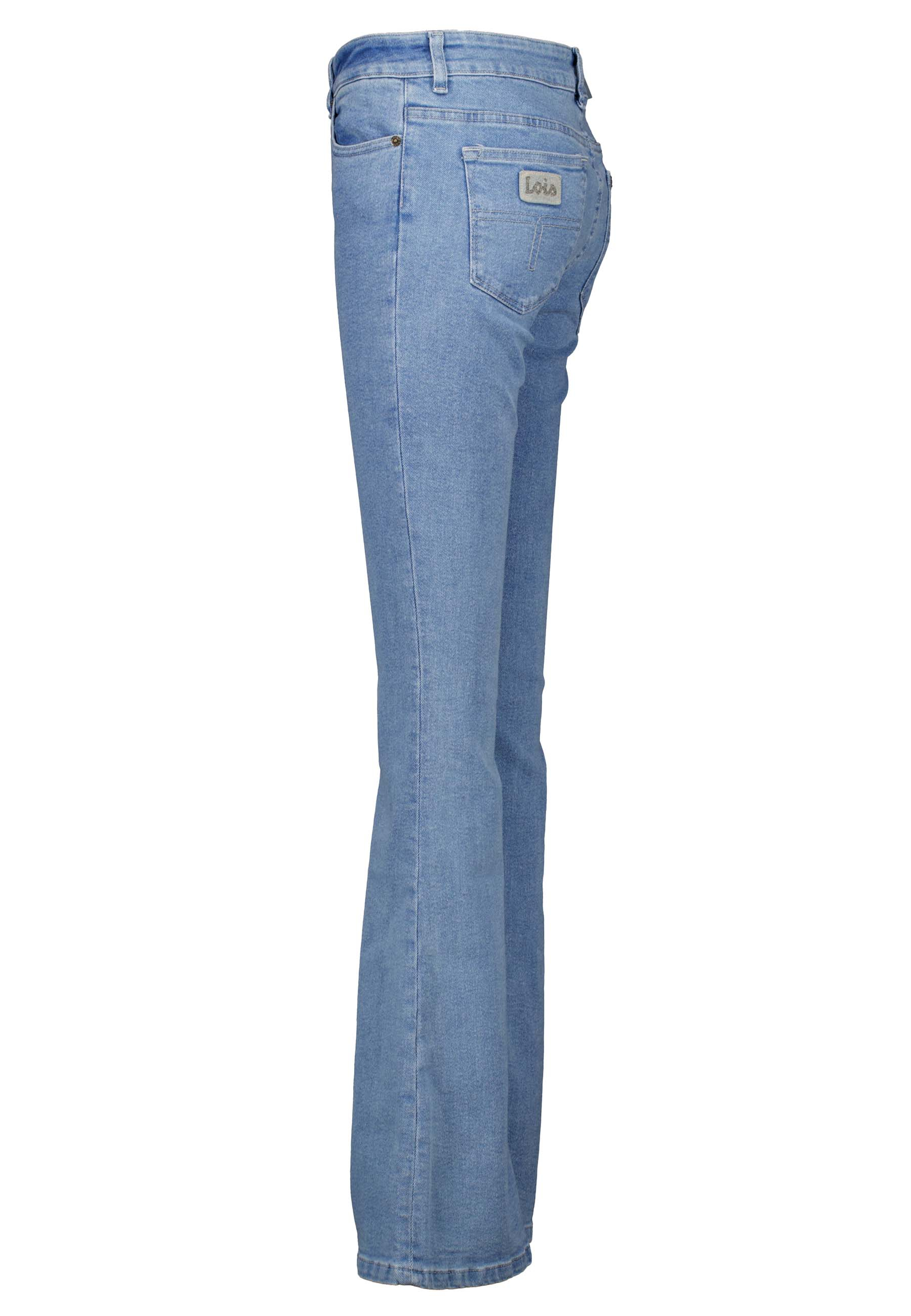 Lois Raval Flared Jeans Blauw Raval 16 7055 Denver Stone