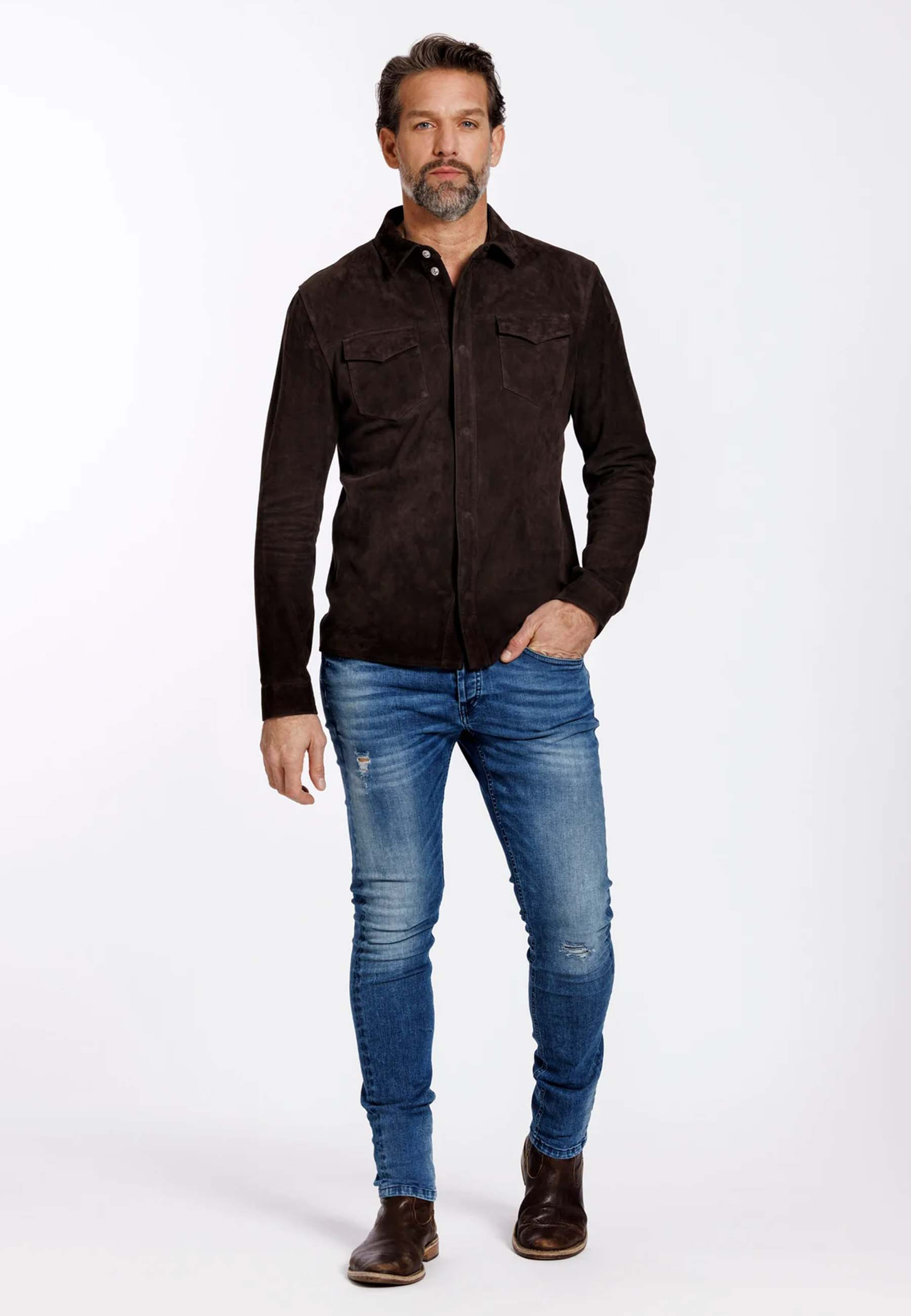 Alter Ego Robert Overshirts Donkerbruin M01 Robert Coffee