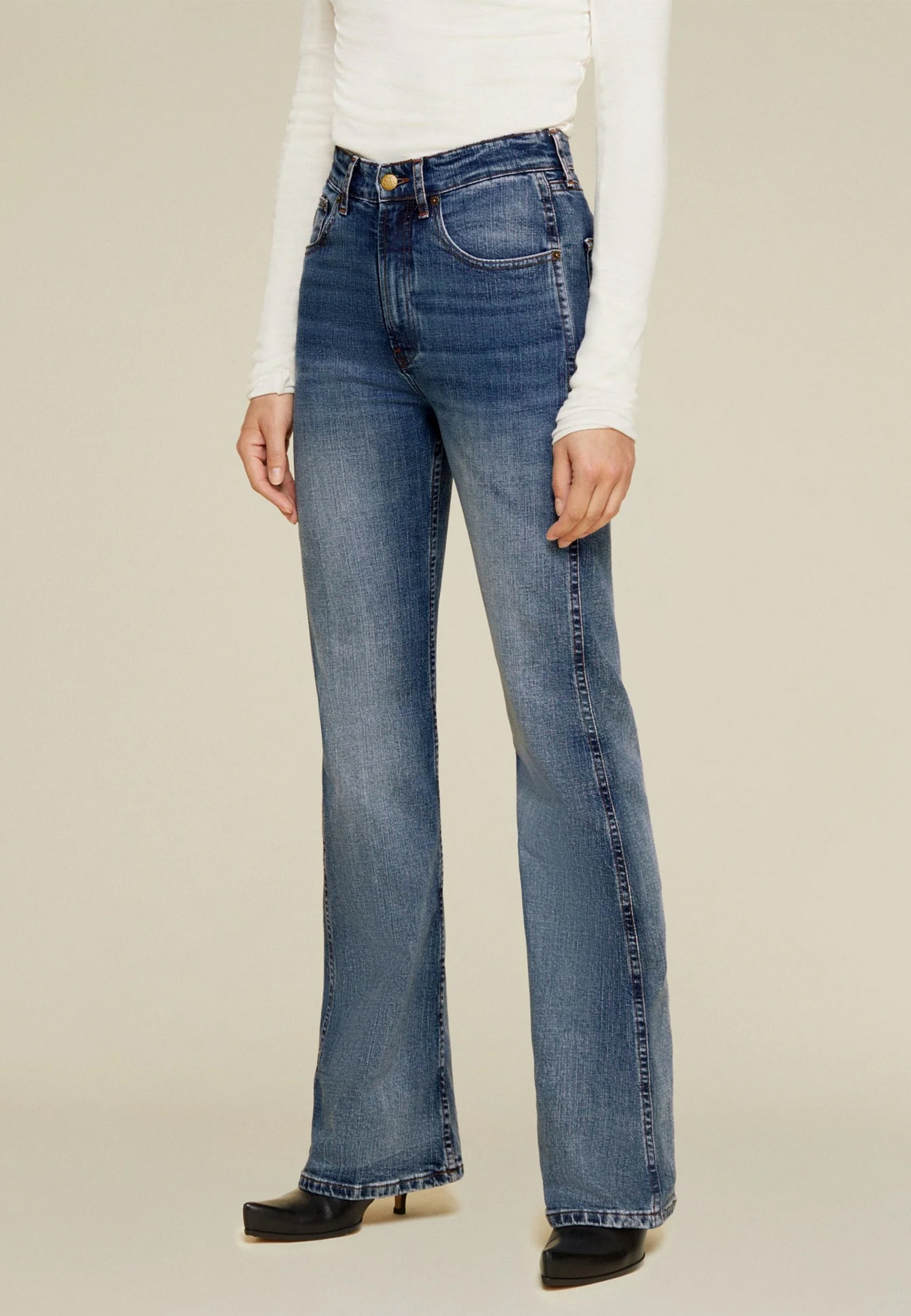 Lois Riley Flared Jeans Blauw 3021-7047 Riley