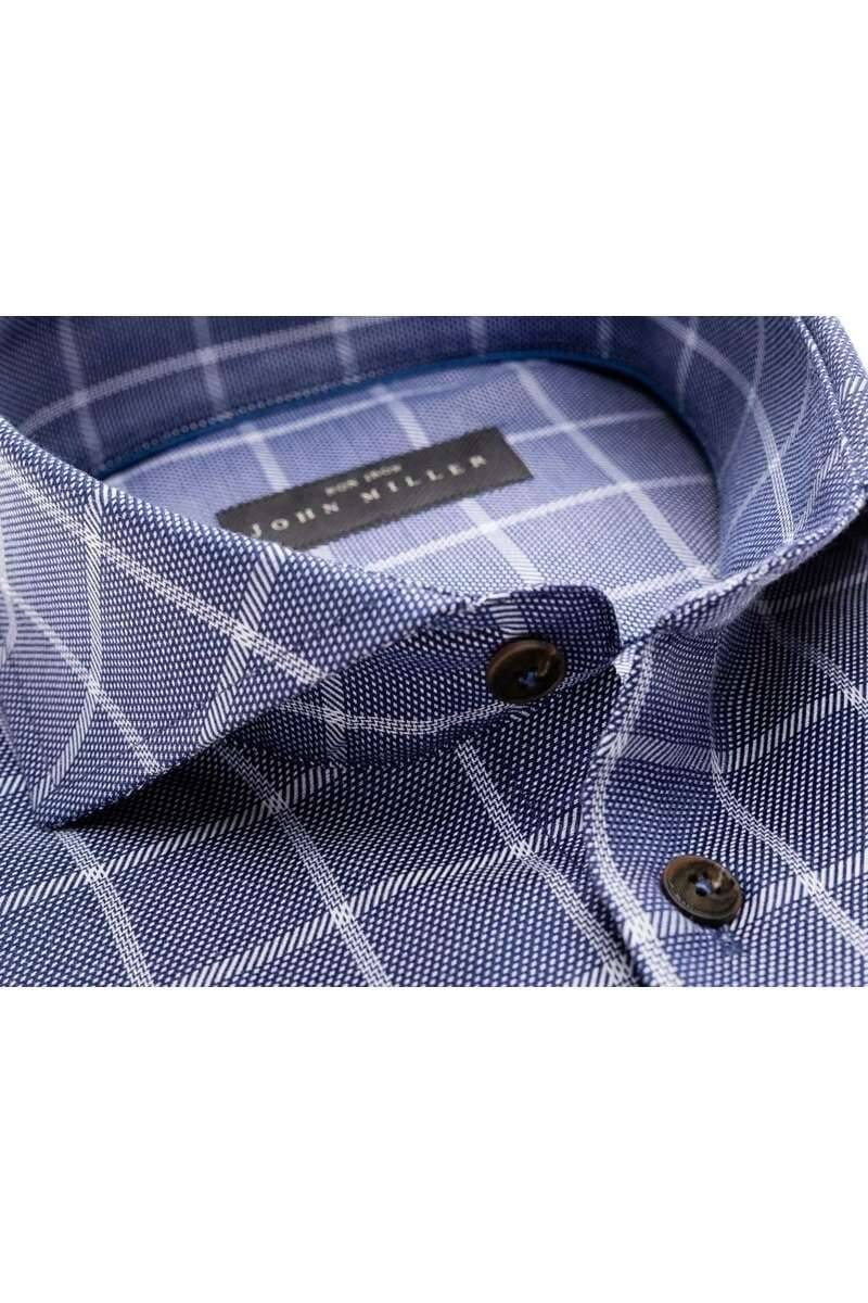 John Miller Tailored Fit Lange Mouw Overhemden Blauw 5140971-190