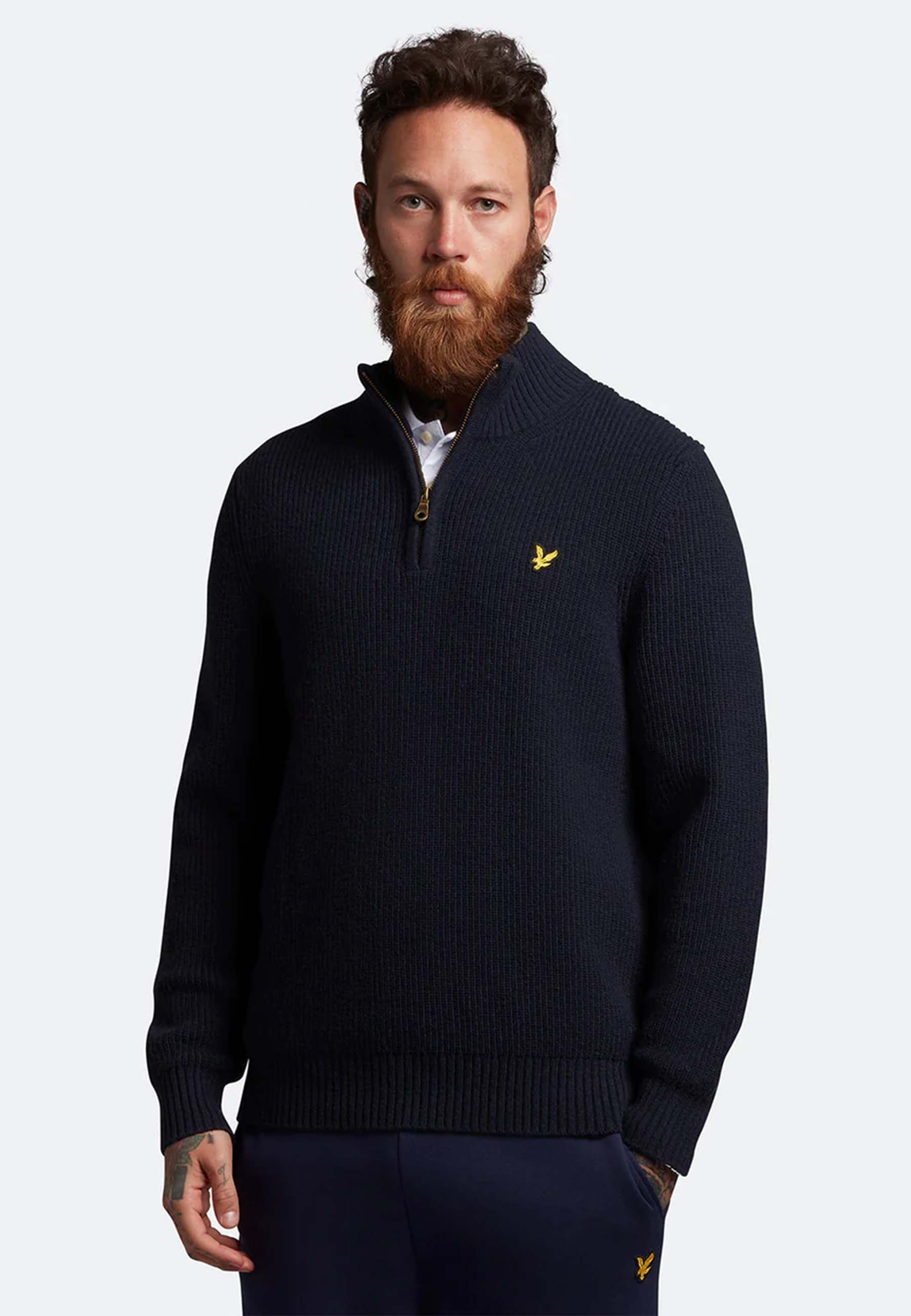 Lyle&scott  Truien Donkerblauw Kn1712v Z271