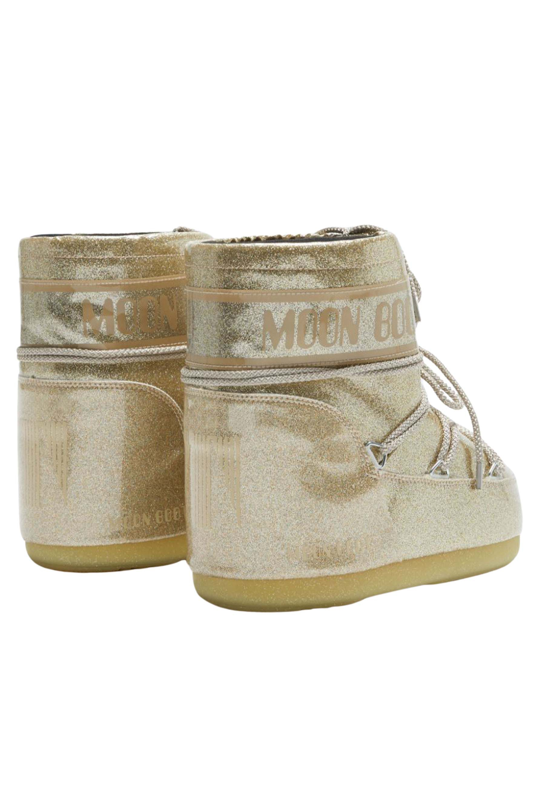 Moon Boot Icon Low Glitter Boots Goud Icon Low Glitter