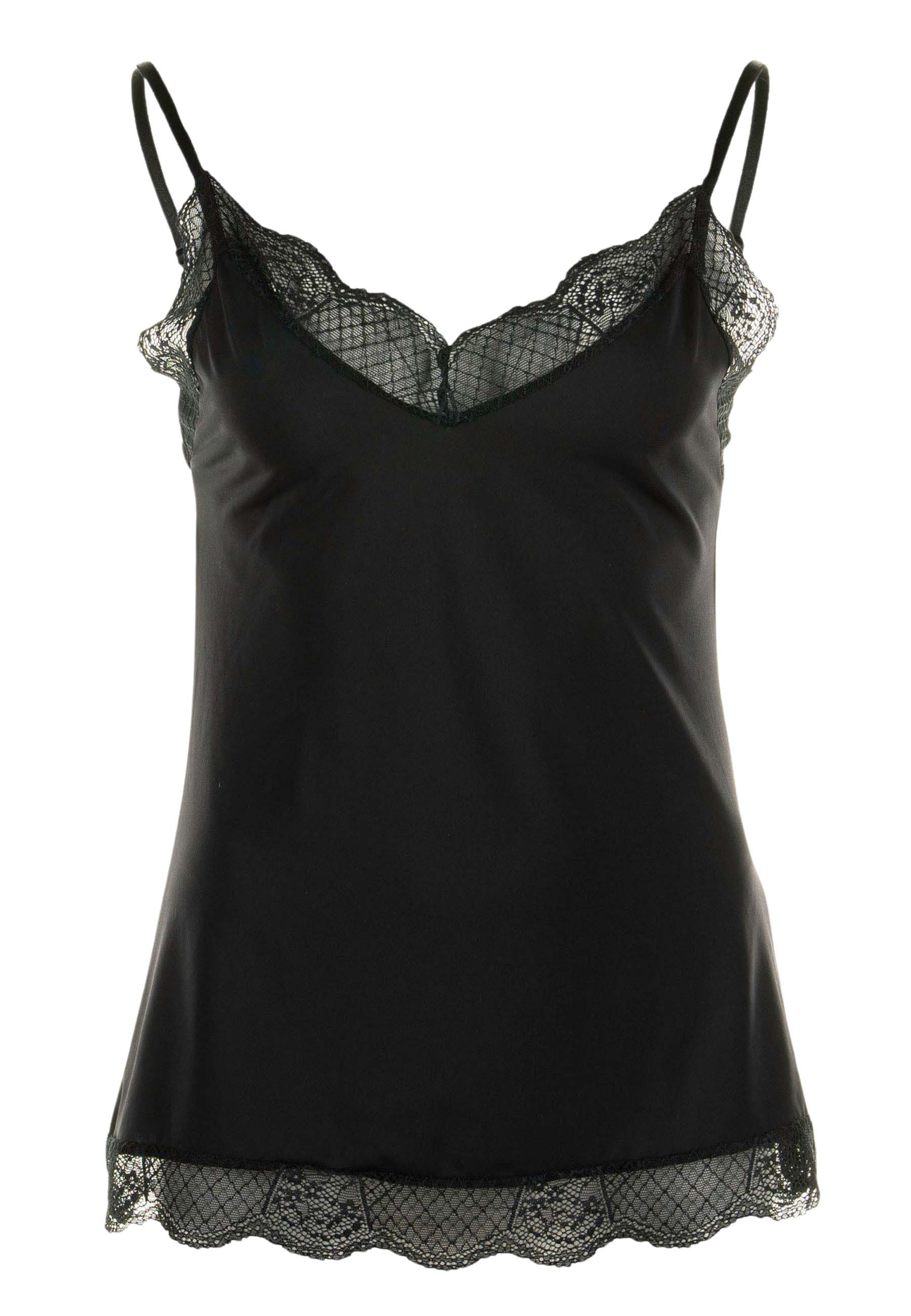 Est'seven Tesset Tops Zwart Tesset - Black