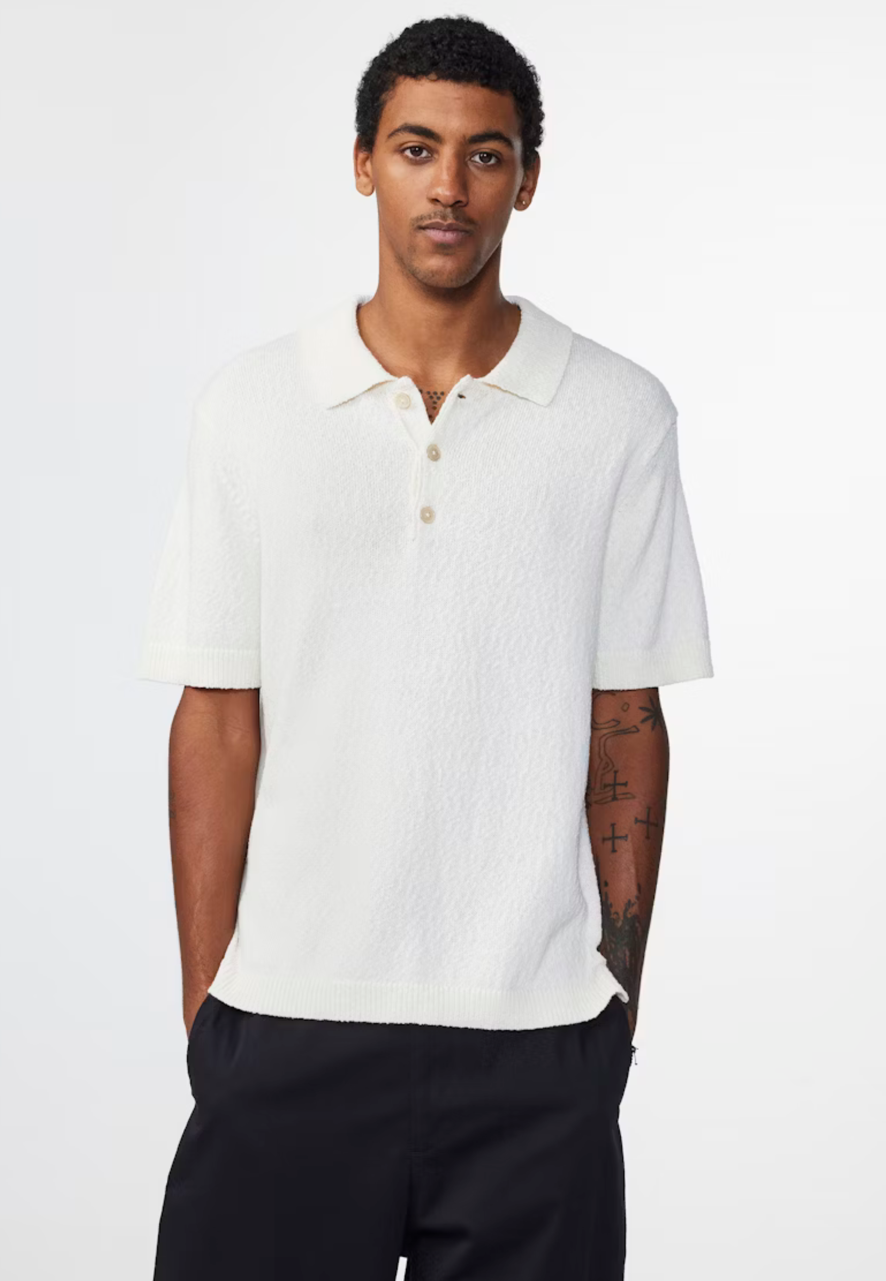 No Nationality Randy Polos Creme 6558