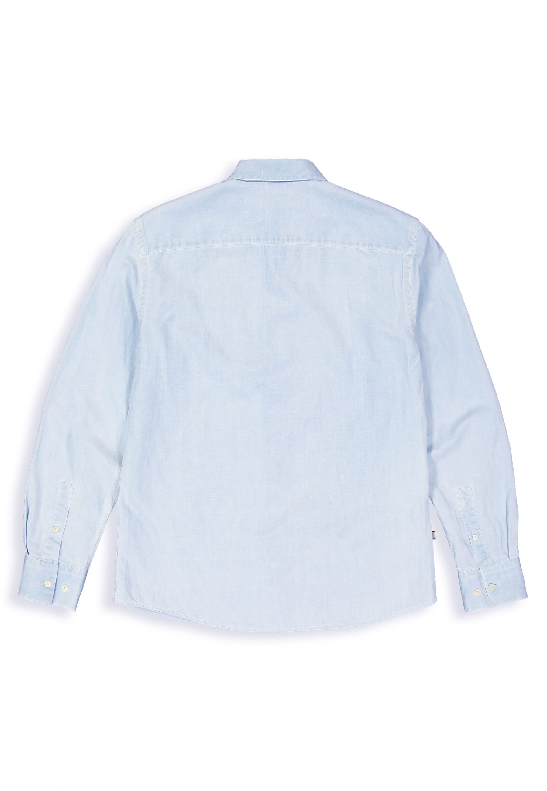 Butcher Of Blue Aiden Chambray Lange Mouw Overhemden Blauw M2414010