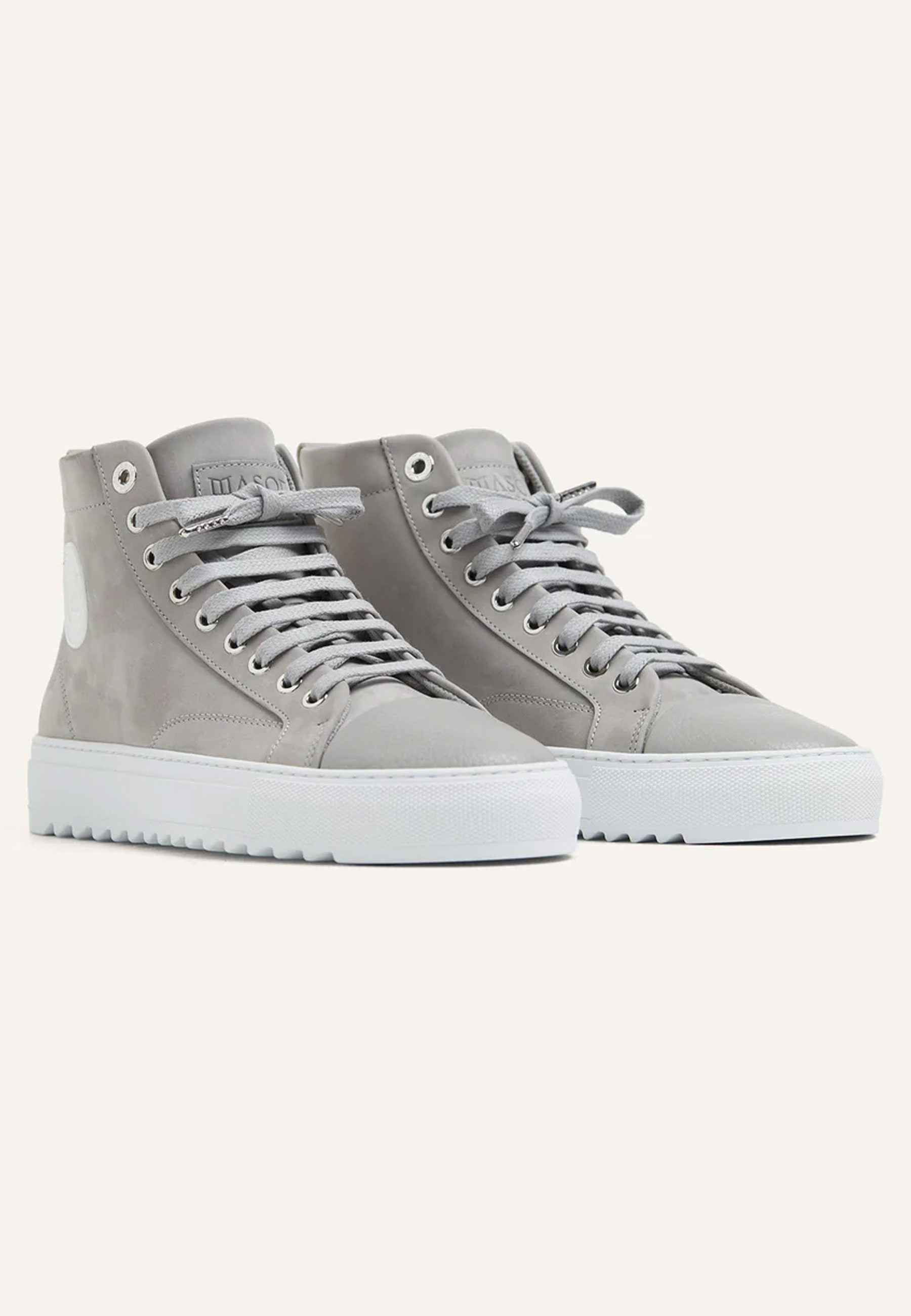 Mason Garments Astro Hi Sneakers Grijs Ss24-11