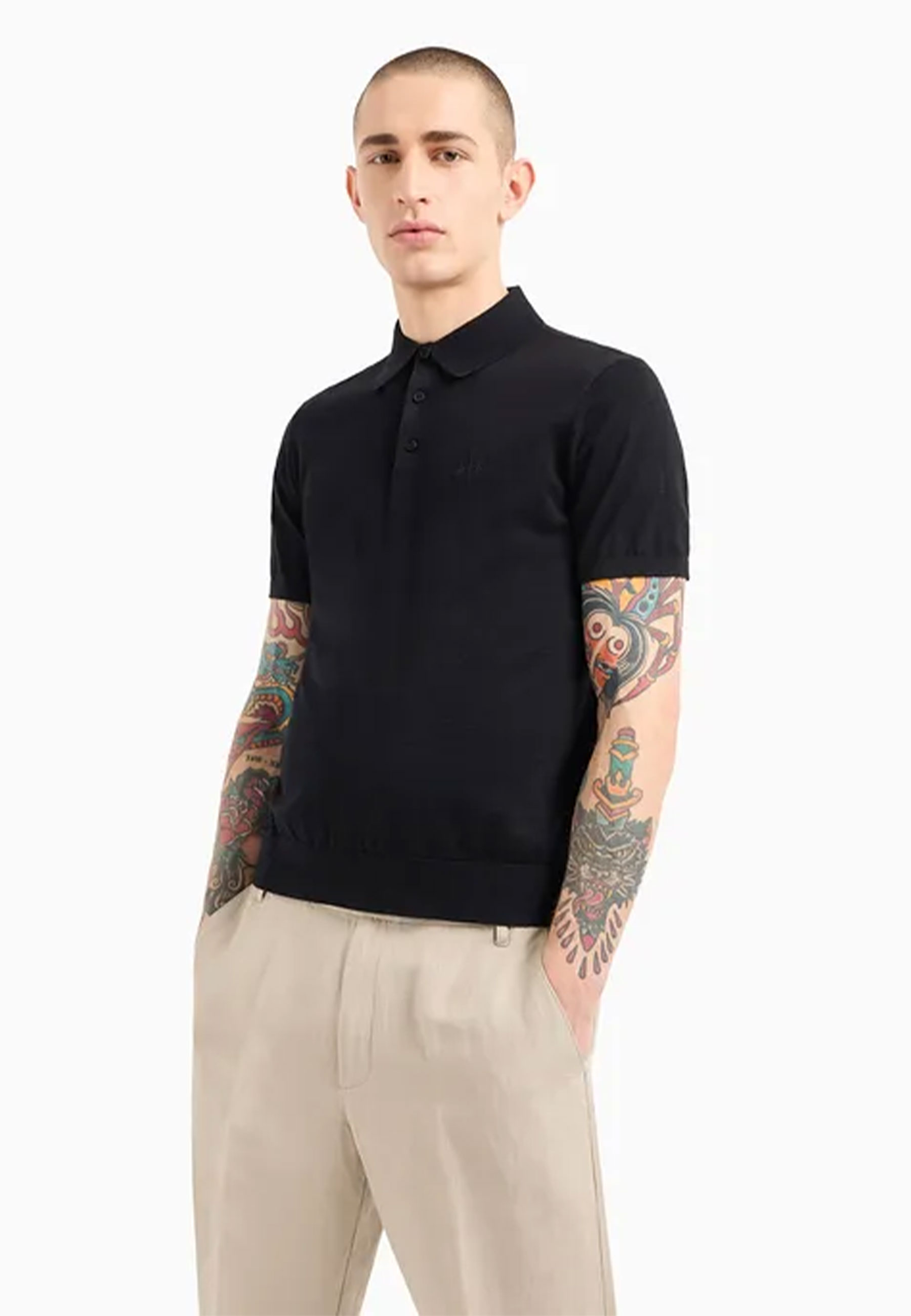 Armani Exchange  Polos Zwart 8nzf5d Zm3jz