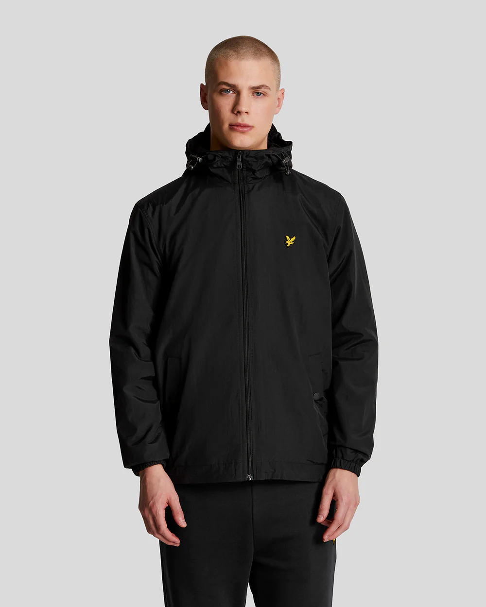 Lyle&scott Zip Through Hooded Jacket Jackets Zwart Jk464v