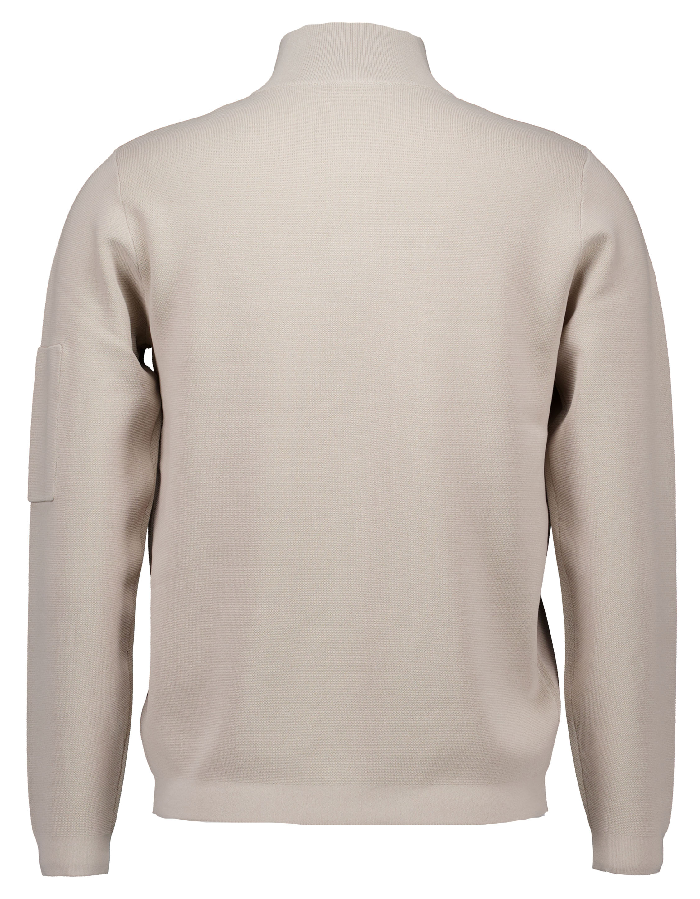 Genti Turtle Zip Ls Truien Beige K1137-3258