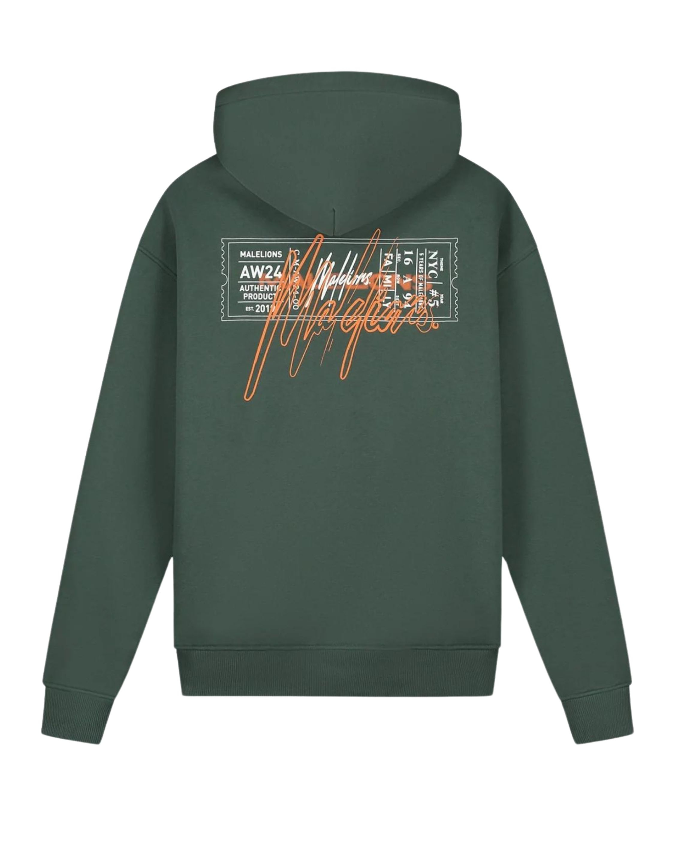 Malelions  Hoodies Donkergroen Mm1-aw24-61