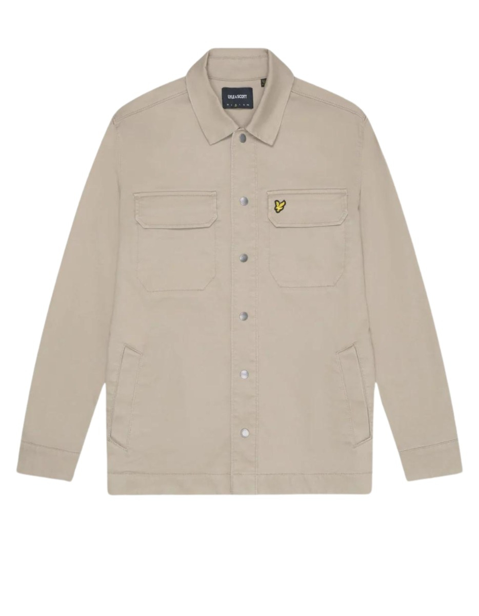 Lyle&scott Bedford Cord Overshirt Overshirts Taupe Lw2105v