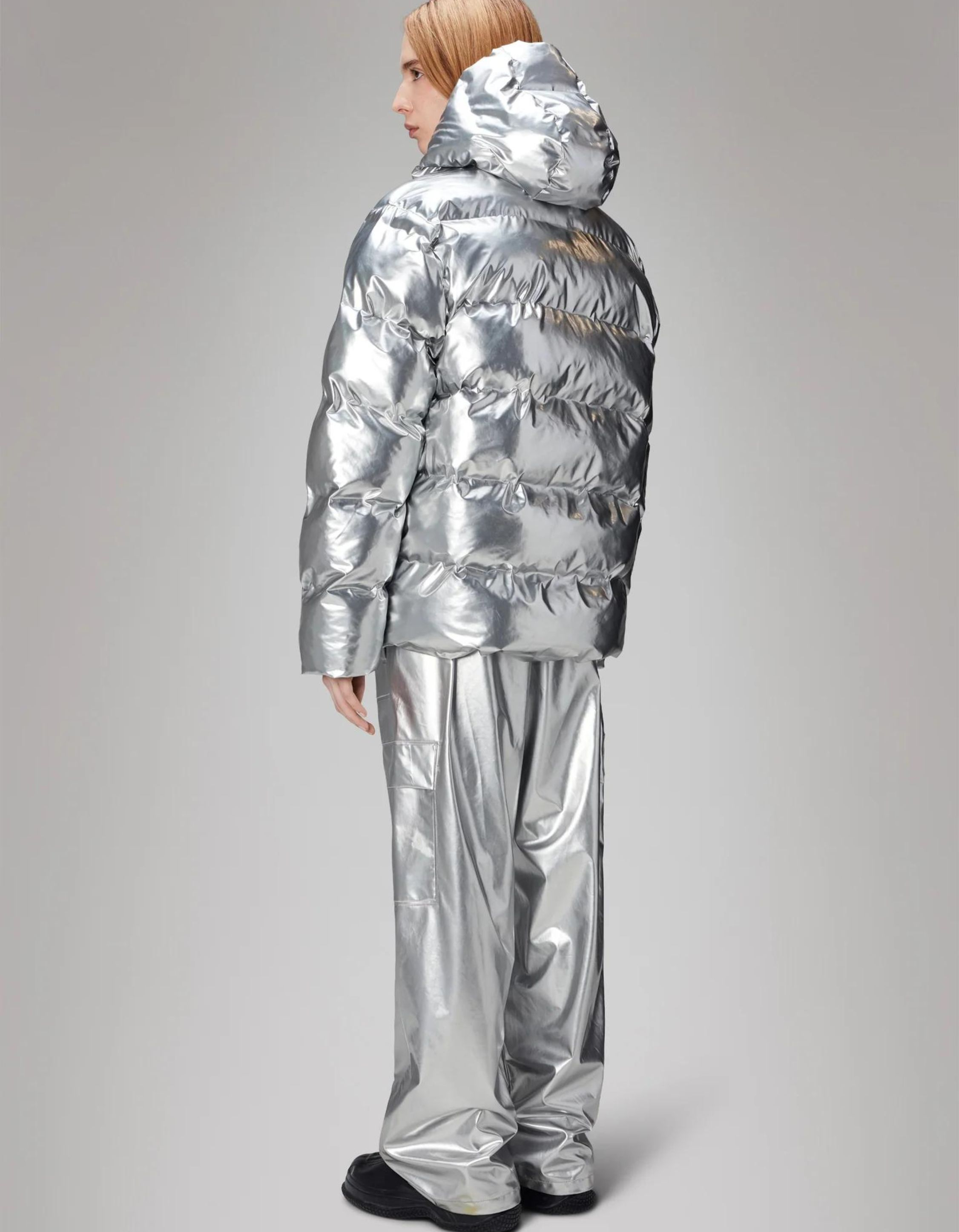 Rains Alta Puffer Jacket W3t3 Regenjas Zilver 15120