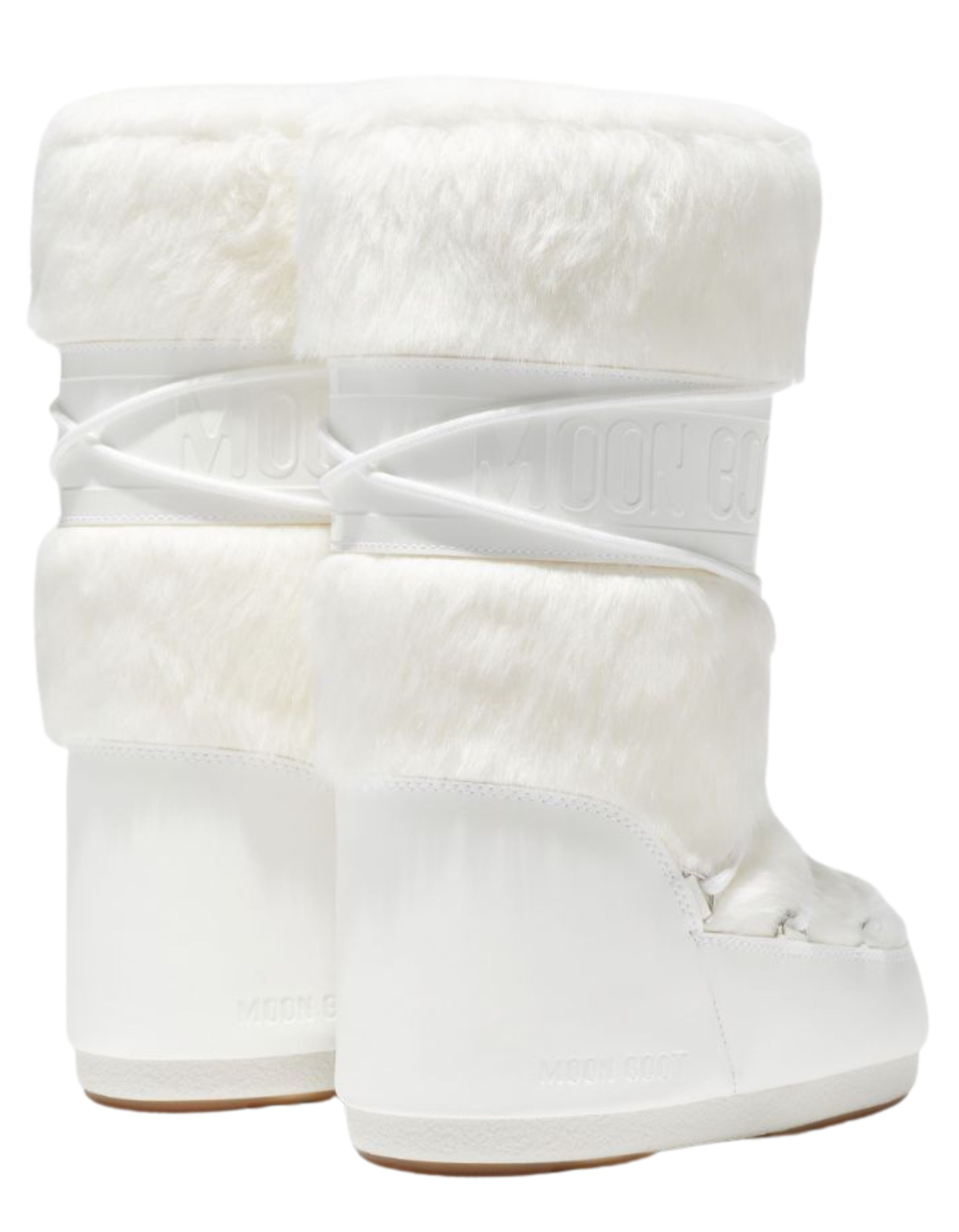 Moon Boot Mn Icon Faux Fur Boots Off White 80d1408900