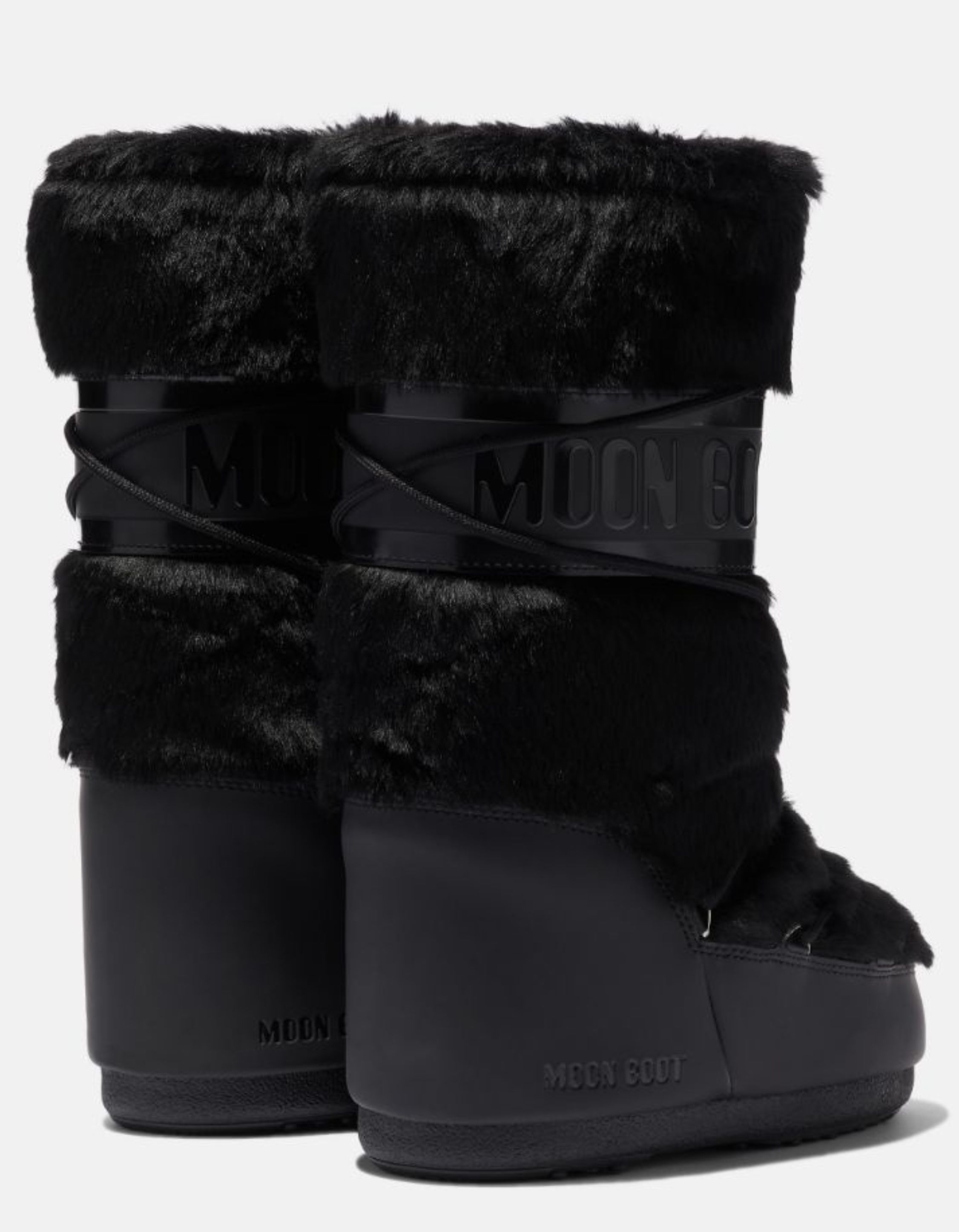 Moon Boot Mn Icon Faux Fur Boots Zwart 80d1408900