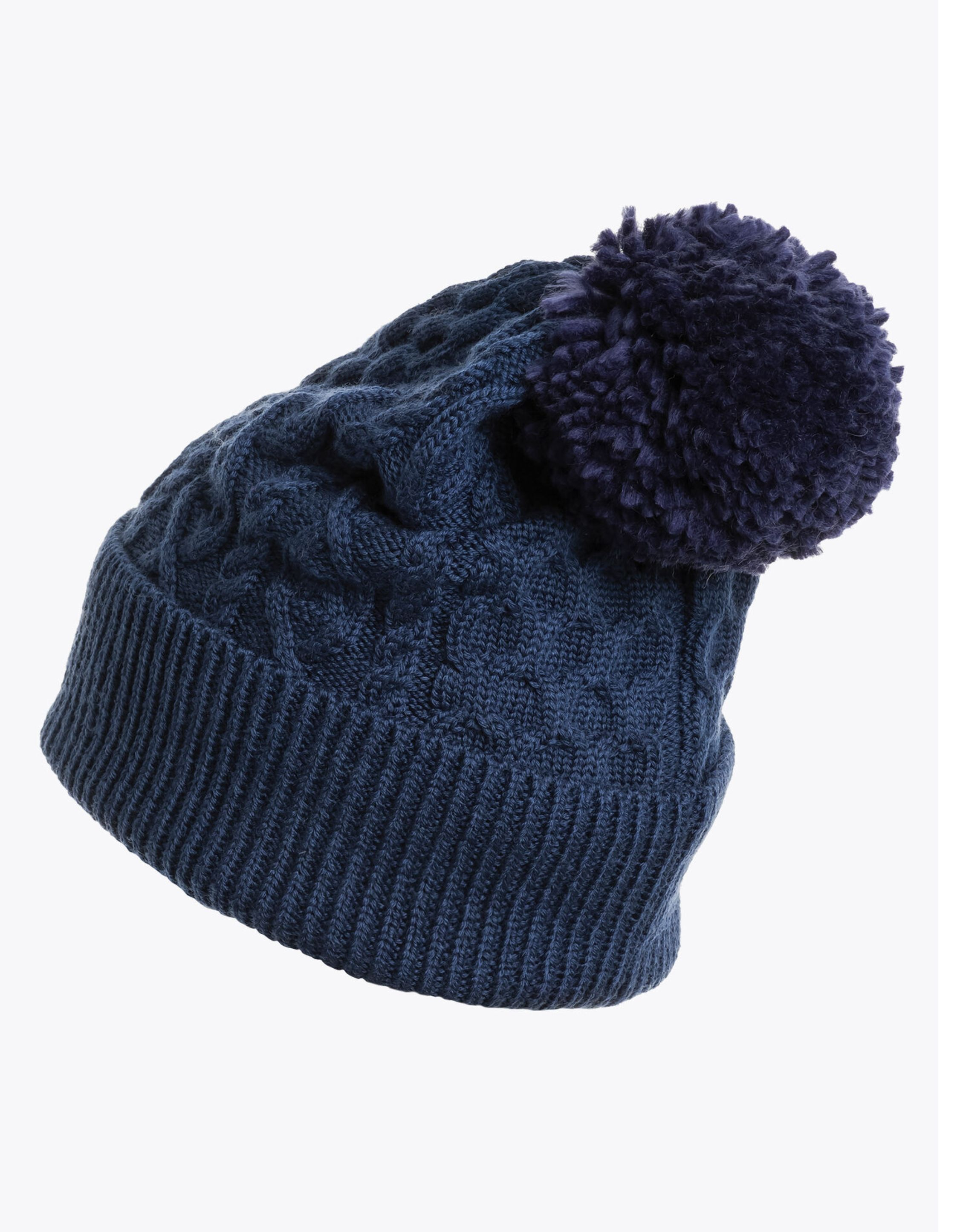 Parajumpers Aran Pom Pom Hat Mutsen Donkerblauw Pahaha05