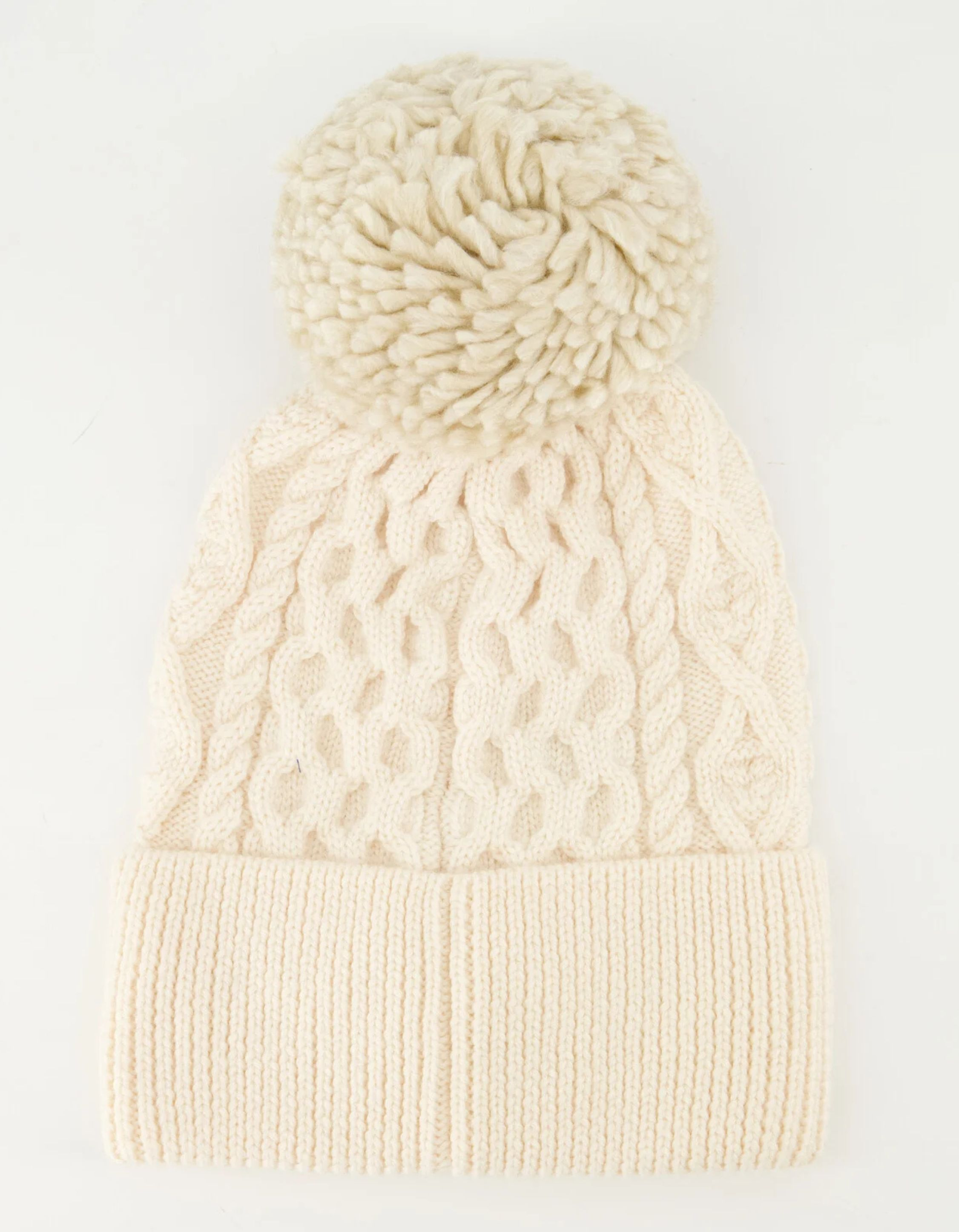 Parajumpers Aran Pom Pom Hat Mutsen Creme Pahaha05