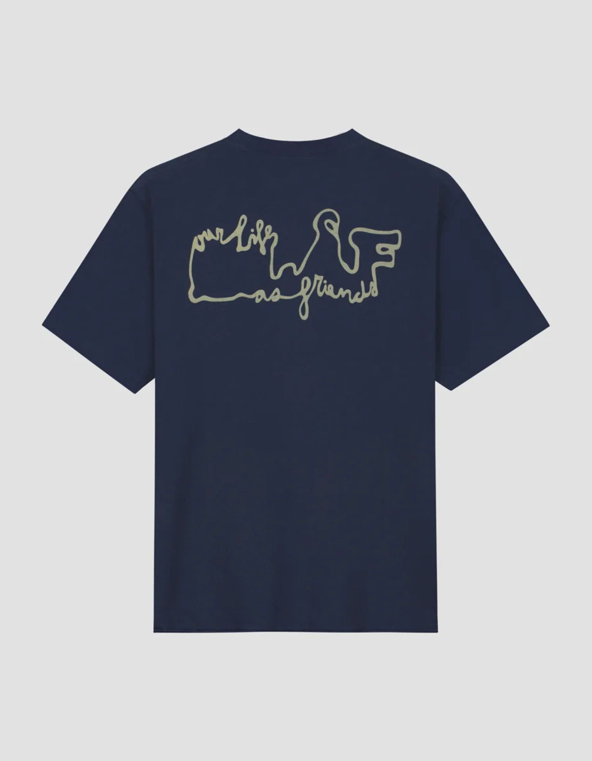 ØlÅf  T-shirts Donkerblauw M190104