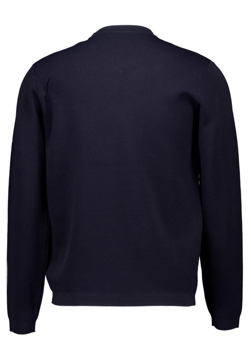 Genti Round Ls Truien Donkerblauw K9112-1258